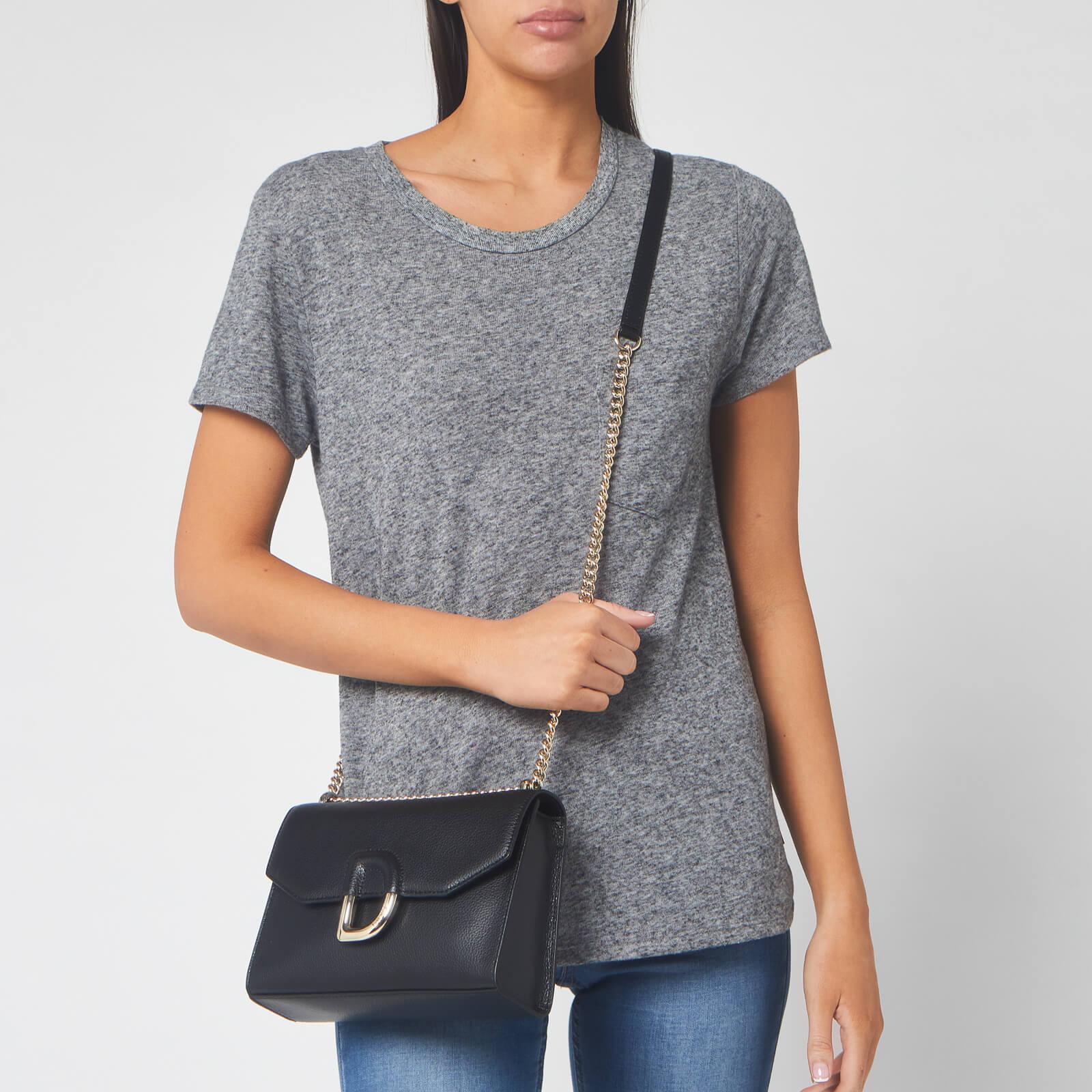 dkny flap shoulder tote bag
