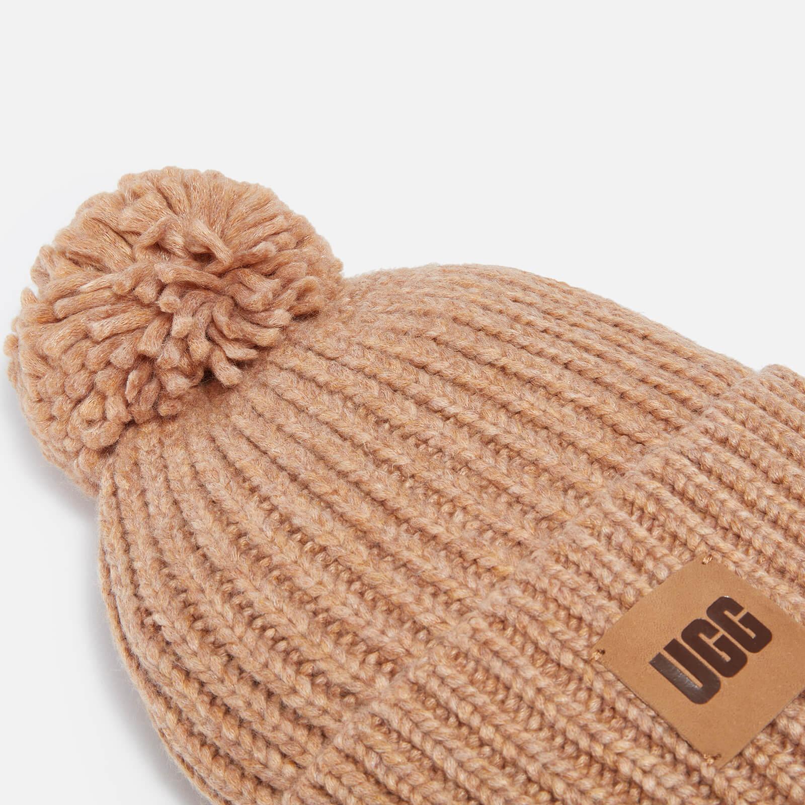 UGG Airy Knit Bobble Hat in Brown | Lyst