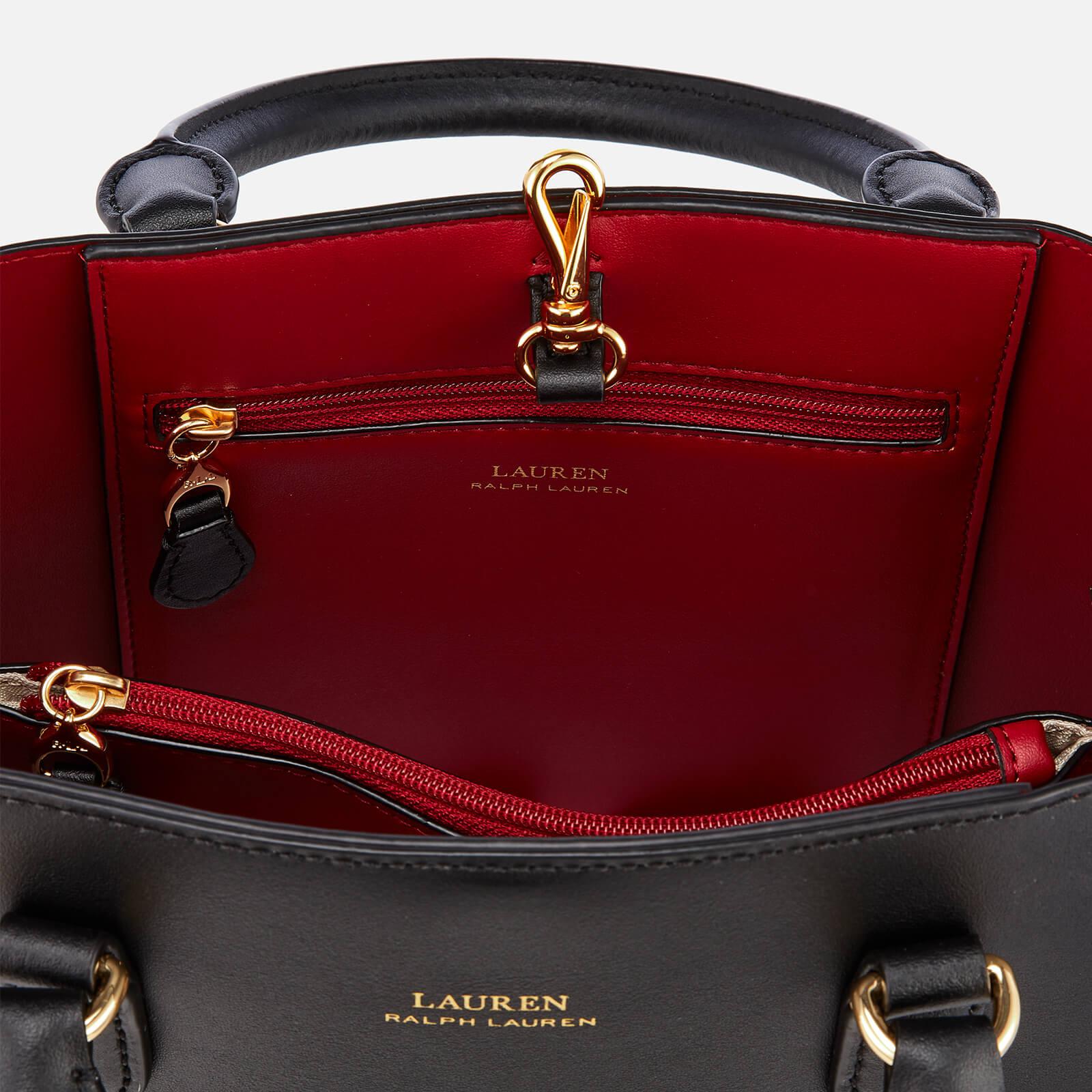 Womens Bags Satchel bags and purses Lauren by Ralph Lauren Leather Small Marcy Satchel Handbag in Black 