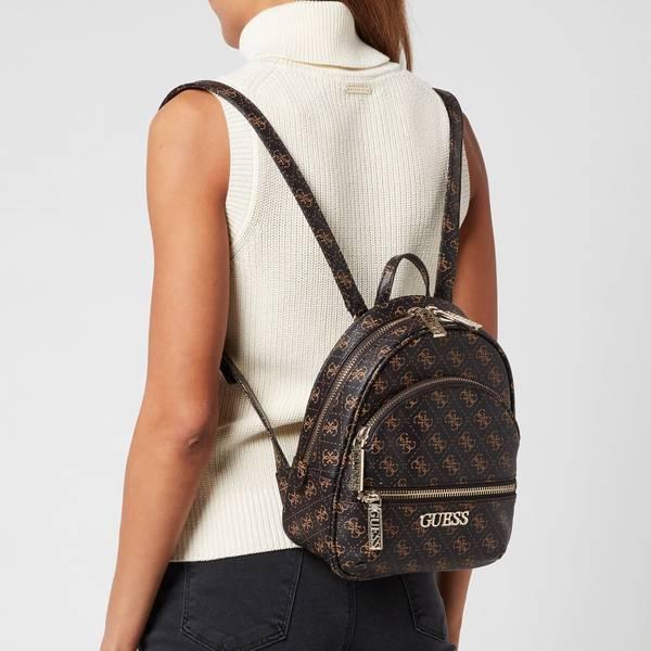Guess Manhattan Small Backpack in Brown | Lyst