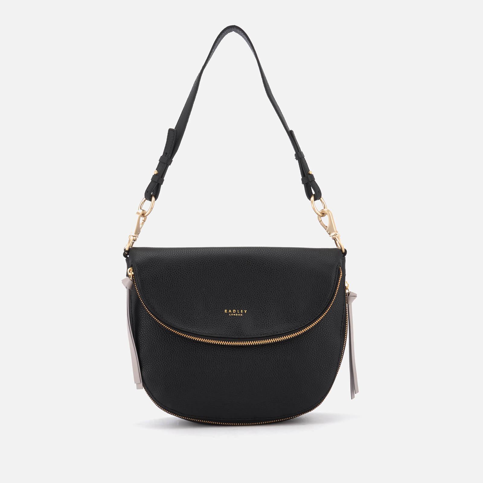 Radley Leather Pudding Lane Medium Flapover Shoulder Bag in Black Lyst