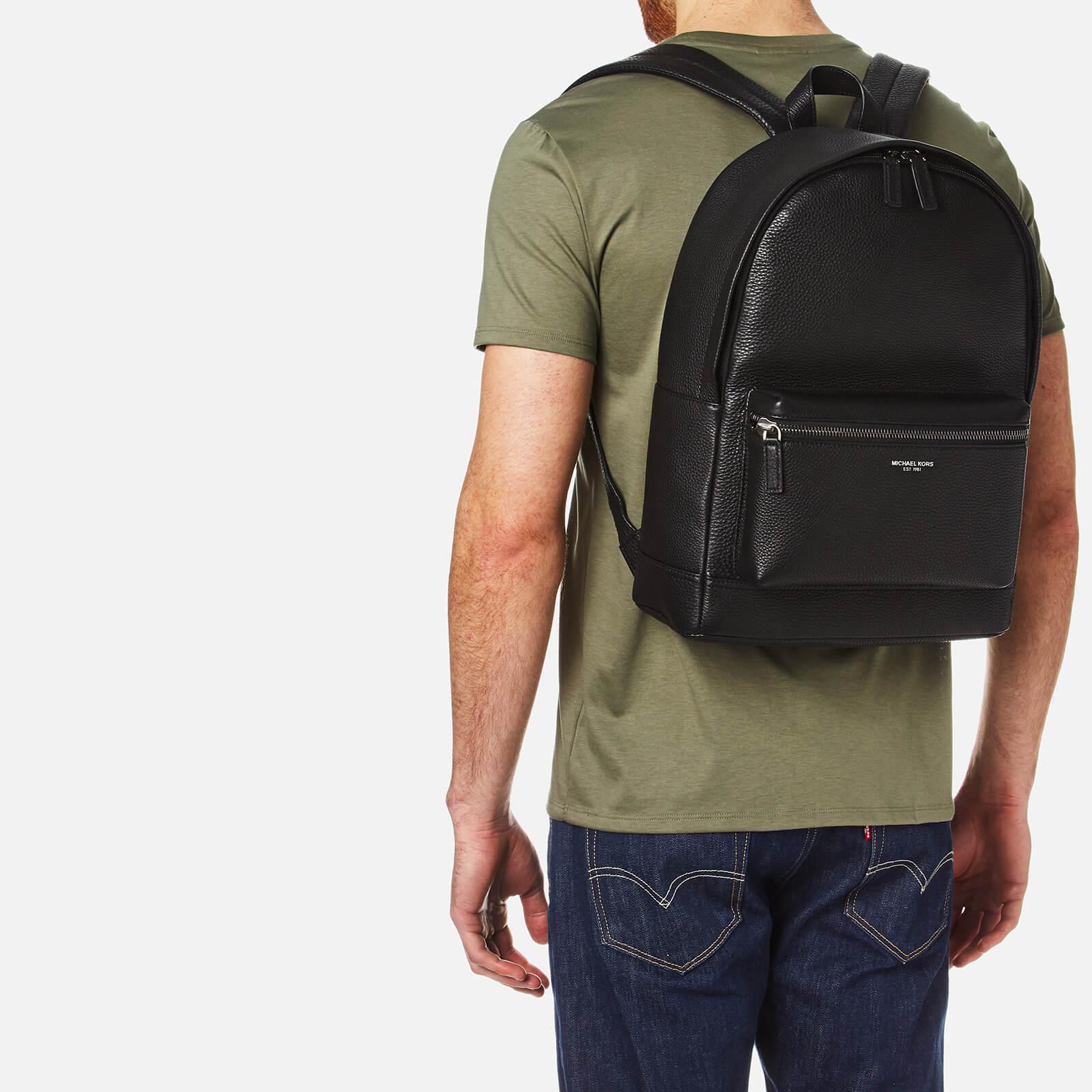 michael kors mens bryant leather backpack