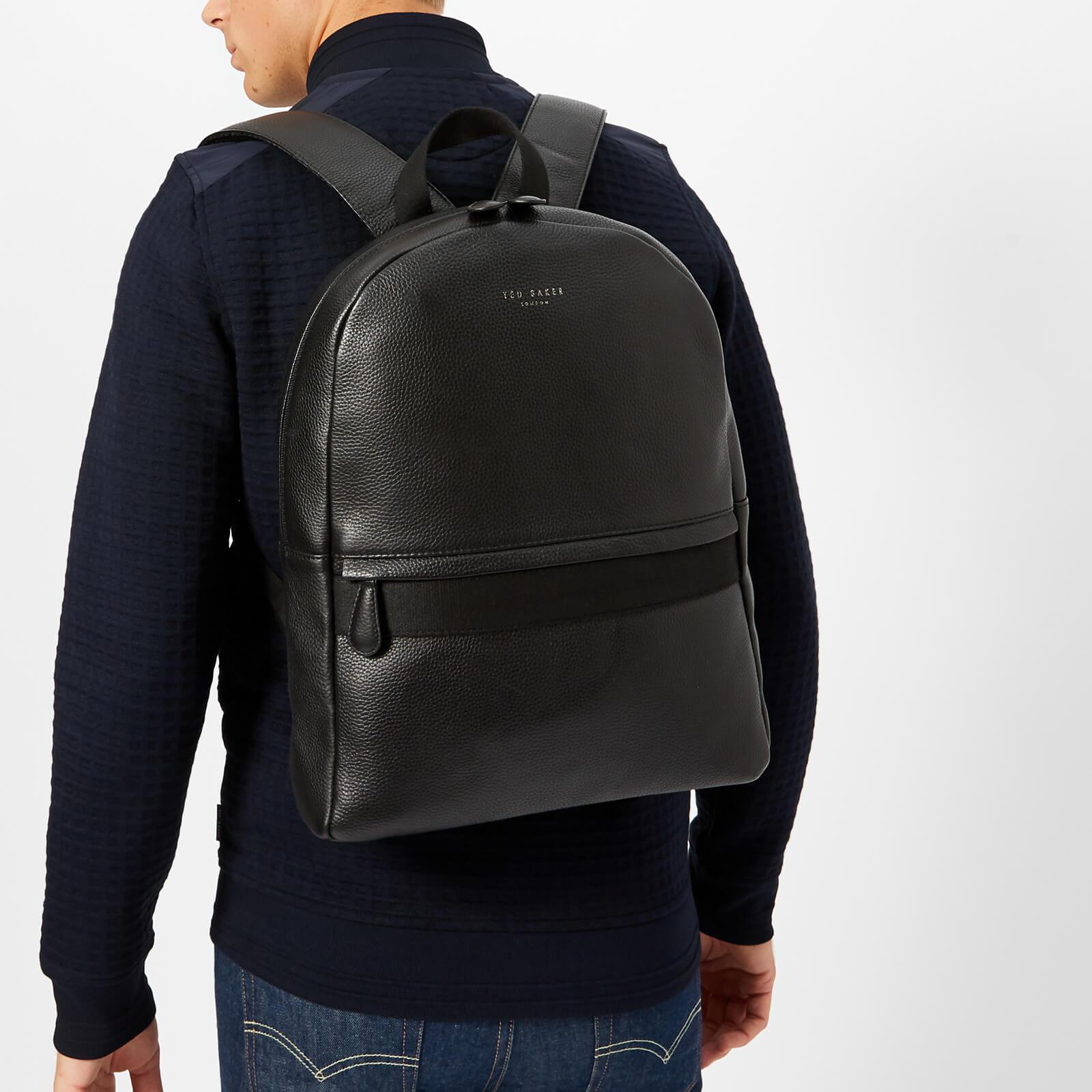Ted Baker Rickrak Leather Backpack in Black for Men | Lyst