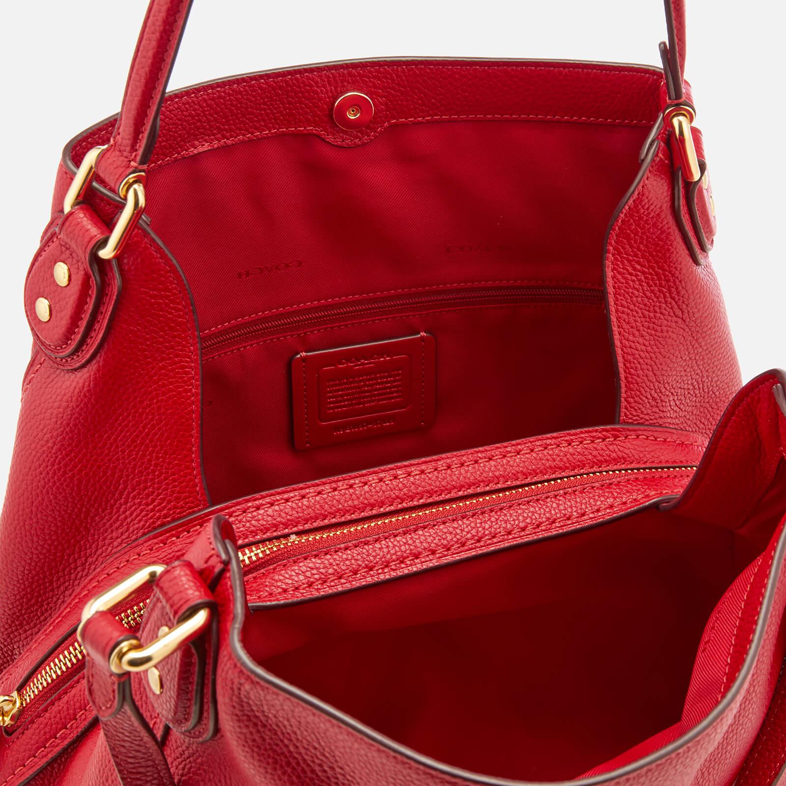 Coach Women S Leather Edie 31 Shoulder Bag In Red Lyst