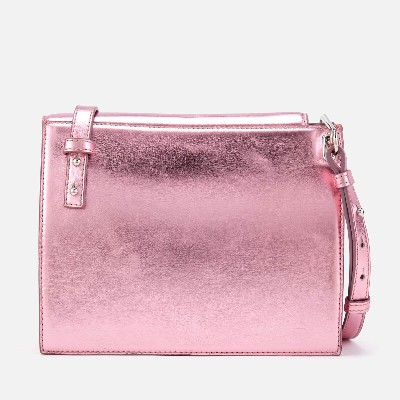 pink metallic bag