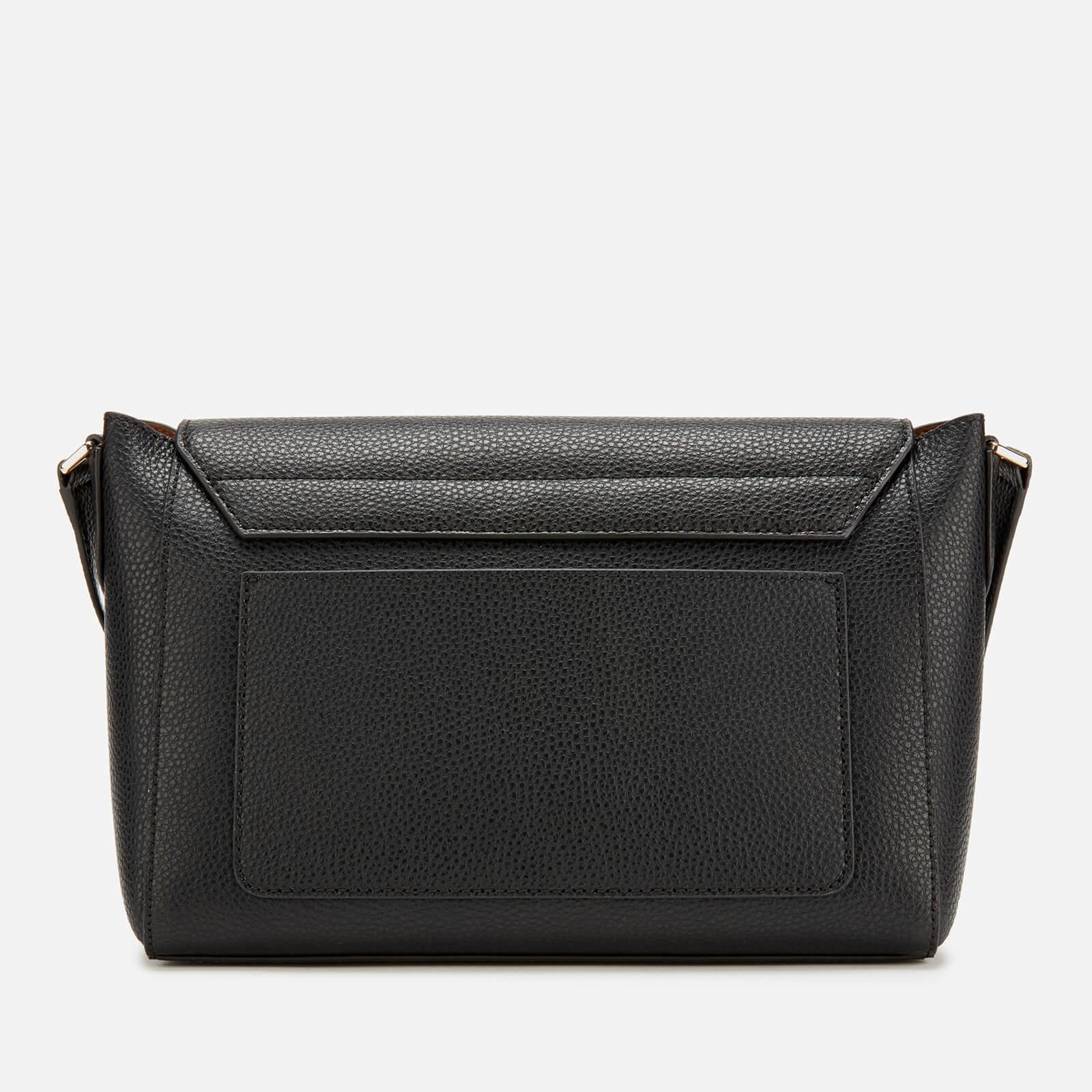 DKNY Leather Noho Flap Messenger Bag in Black Lyst