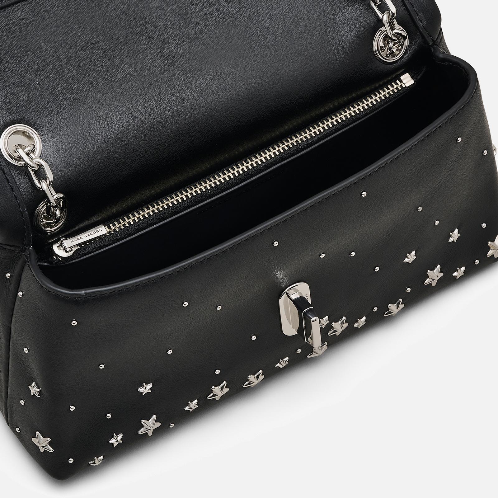 Marc Jacobs The Dual Chain Studded Leather Wallet in Black | Lyst