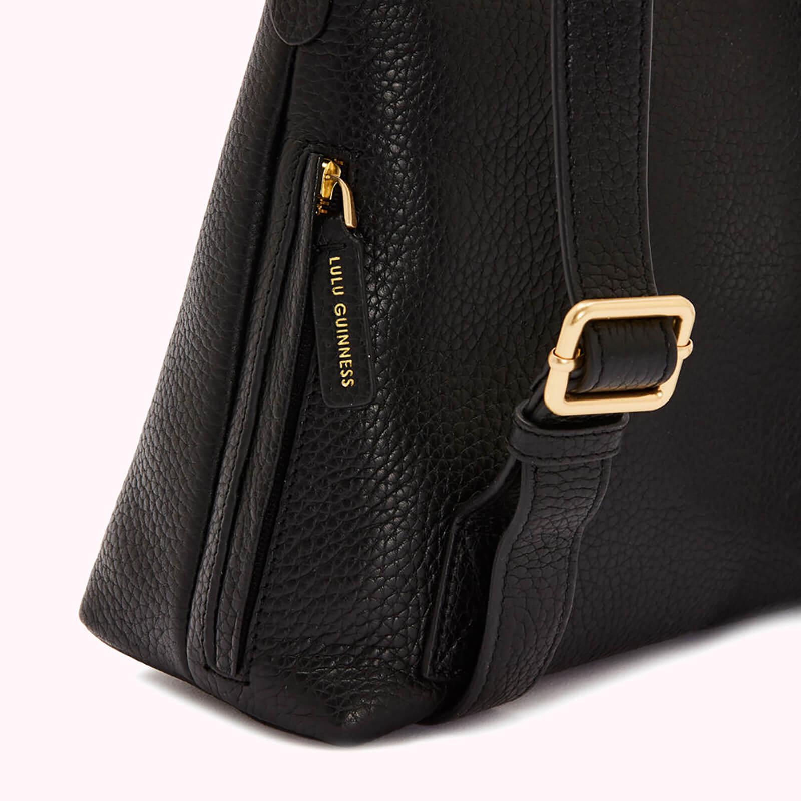 Lulu Guinness Leather Peekaboo Lip Valentina Backpack in Black Leather ...