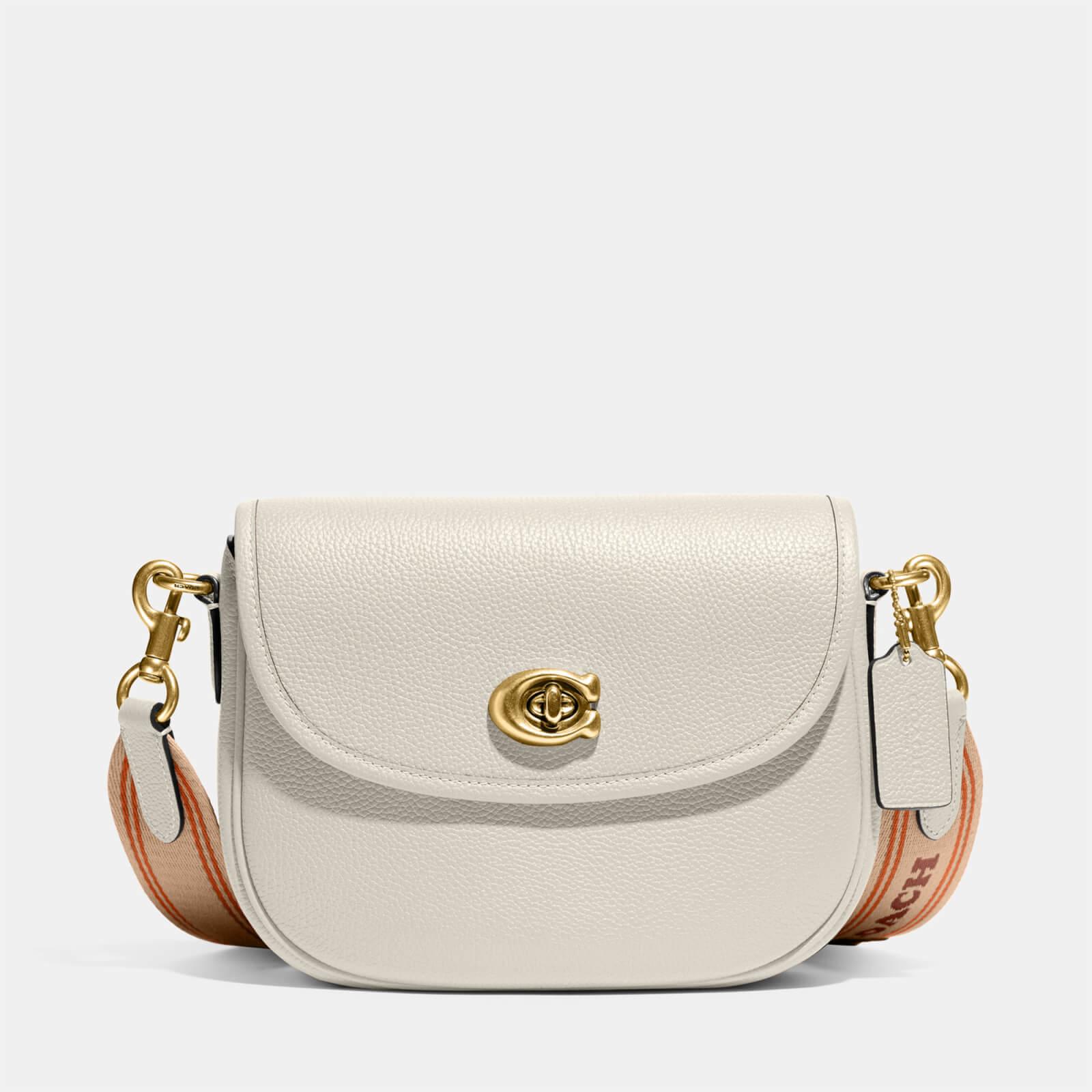 COACH Polished Pebble Willow Saddle Bag in Natural Lyst