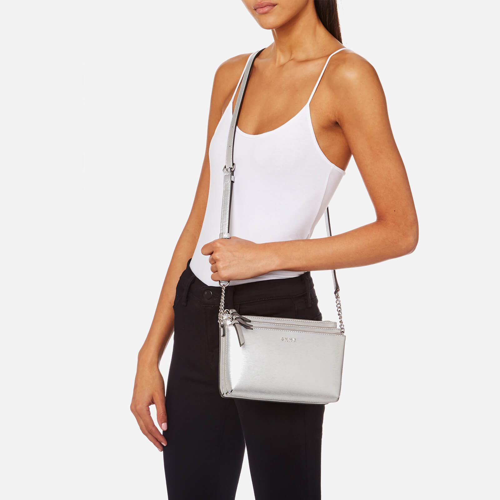 dkny triple zip crossbody