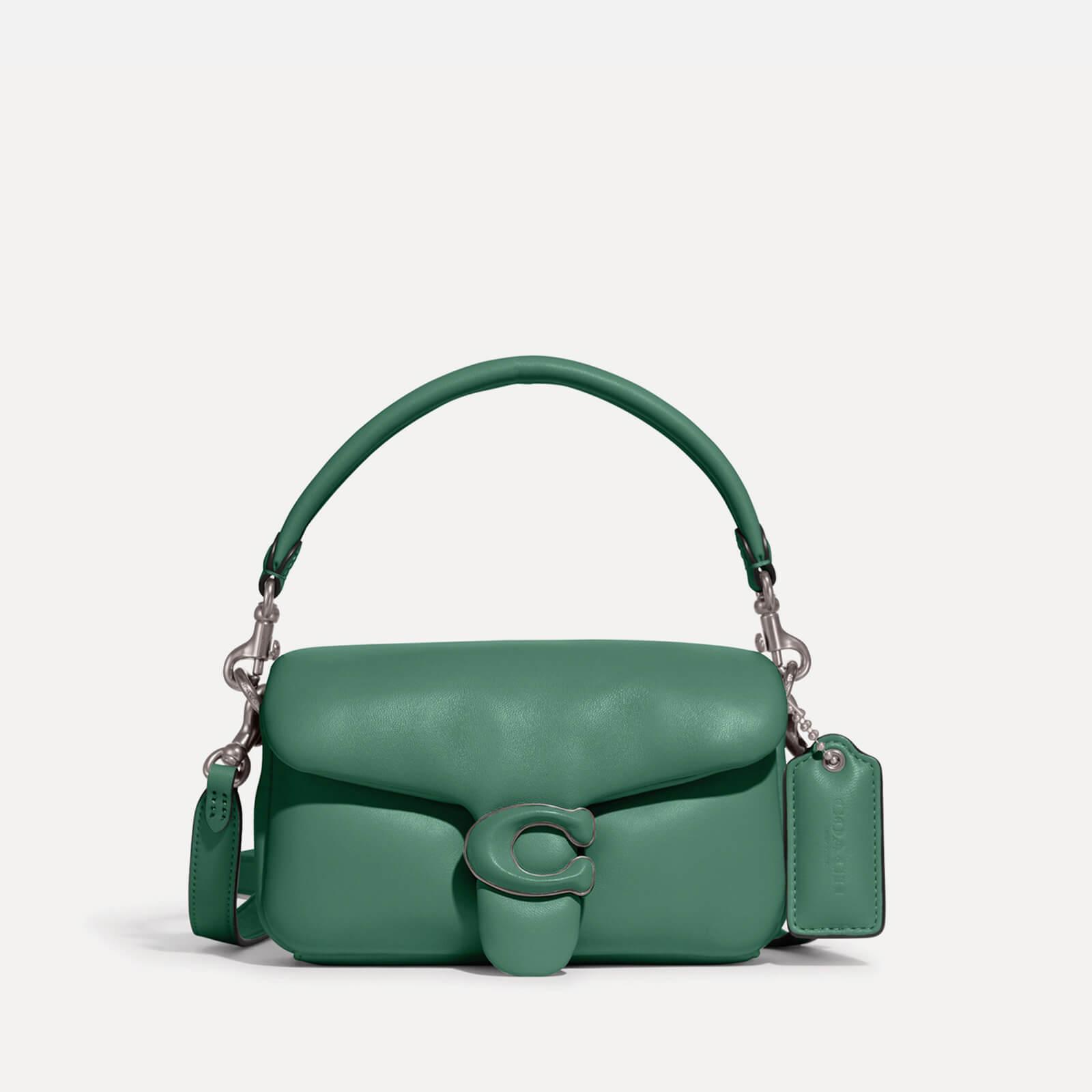COACH Pillow Tabby 18 Leather Shoulder Bag in Green | Lyst Australia