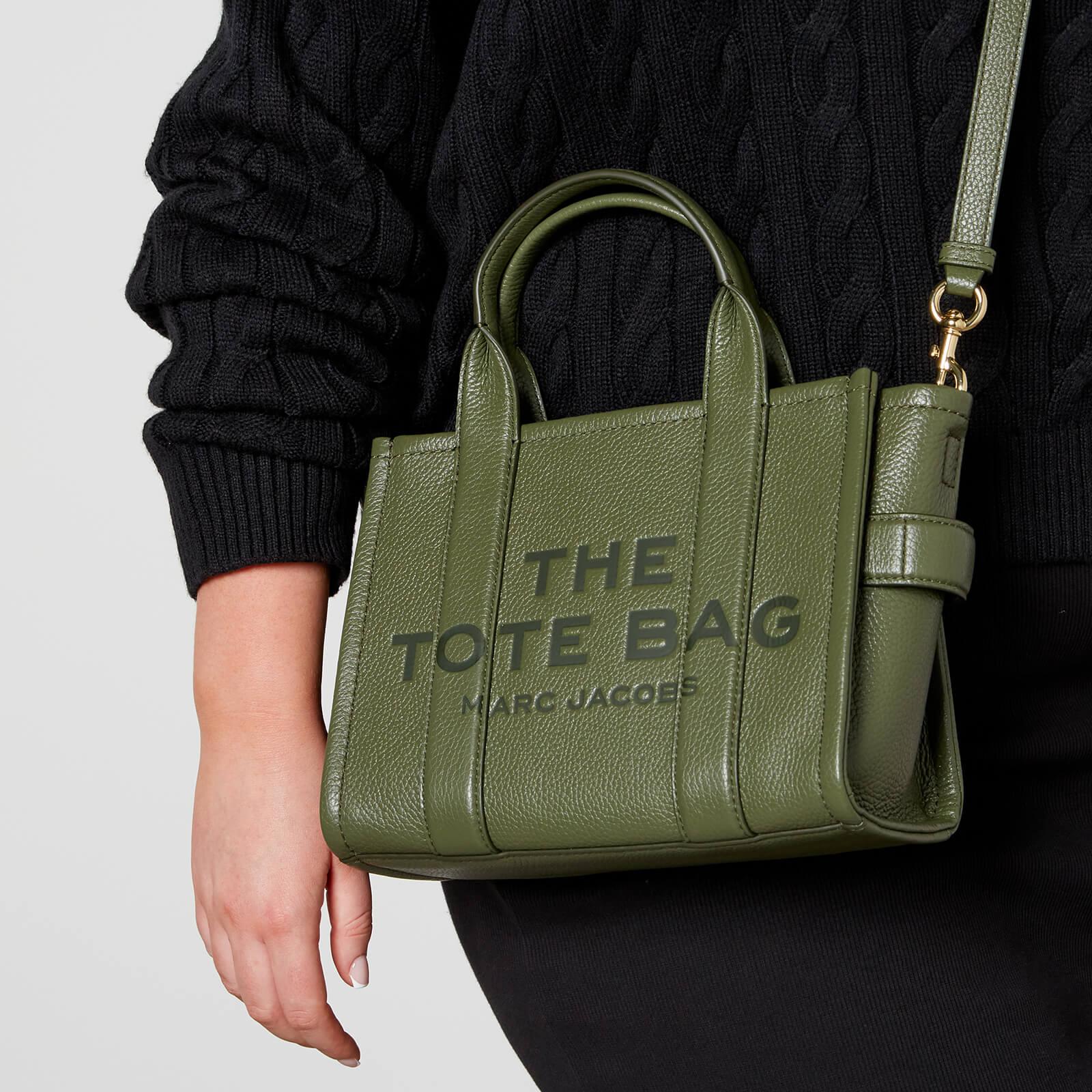 Marc Jacobs The Leather Mini Leather Tote Bag in Green | Lyst