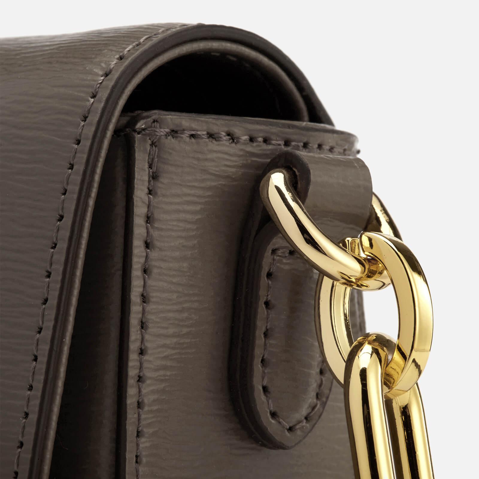 lauren ralph lauren tan leather carmen cross body bolsa