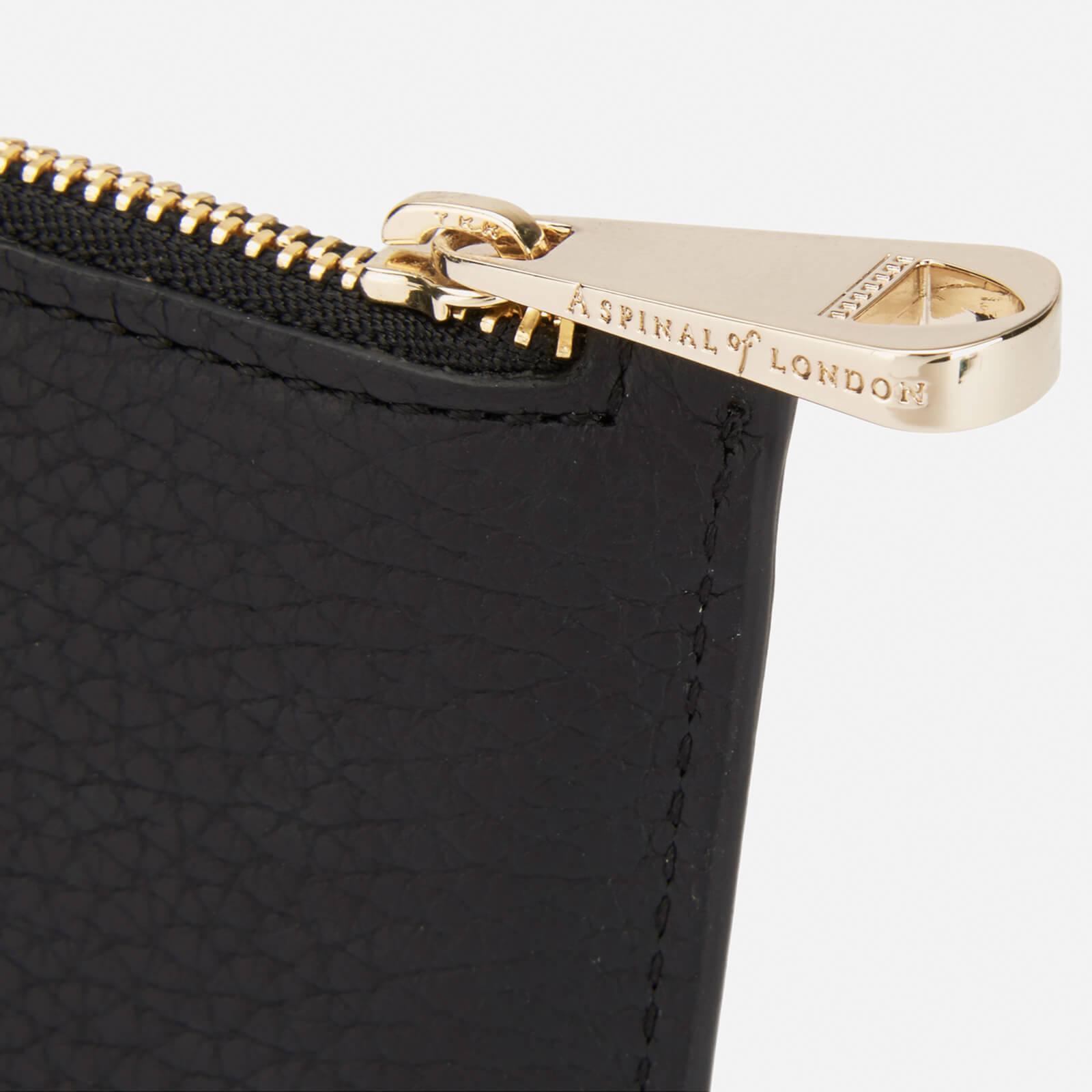 Aspinal of London Leather Essential Small Flat Pouch in Black Lyst
