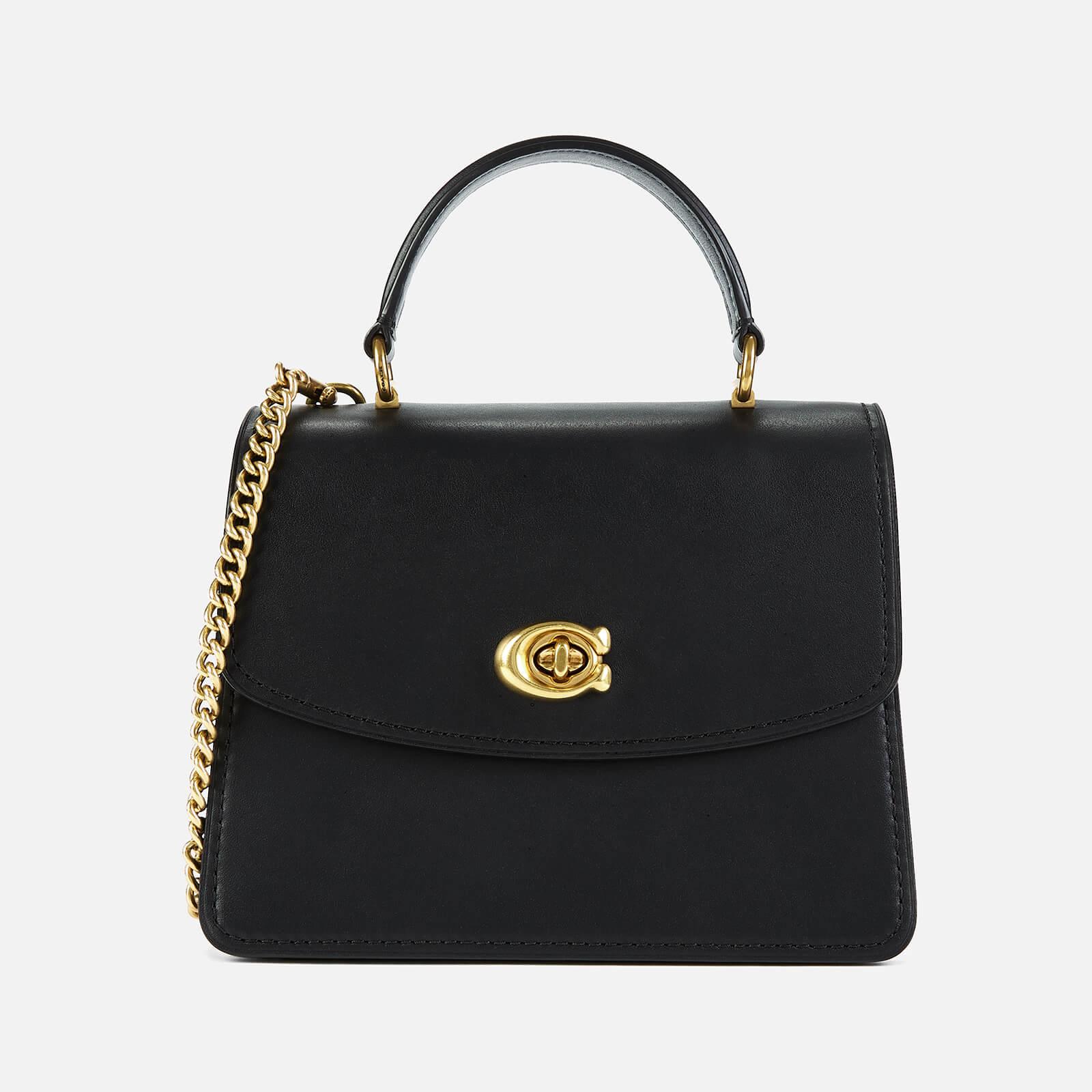 COACH Leather Parker Top Handle Bag in Black - Lyst