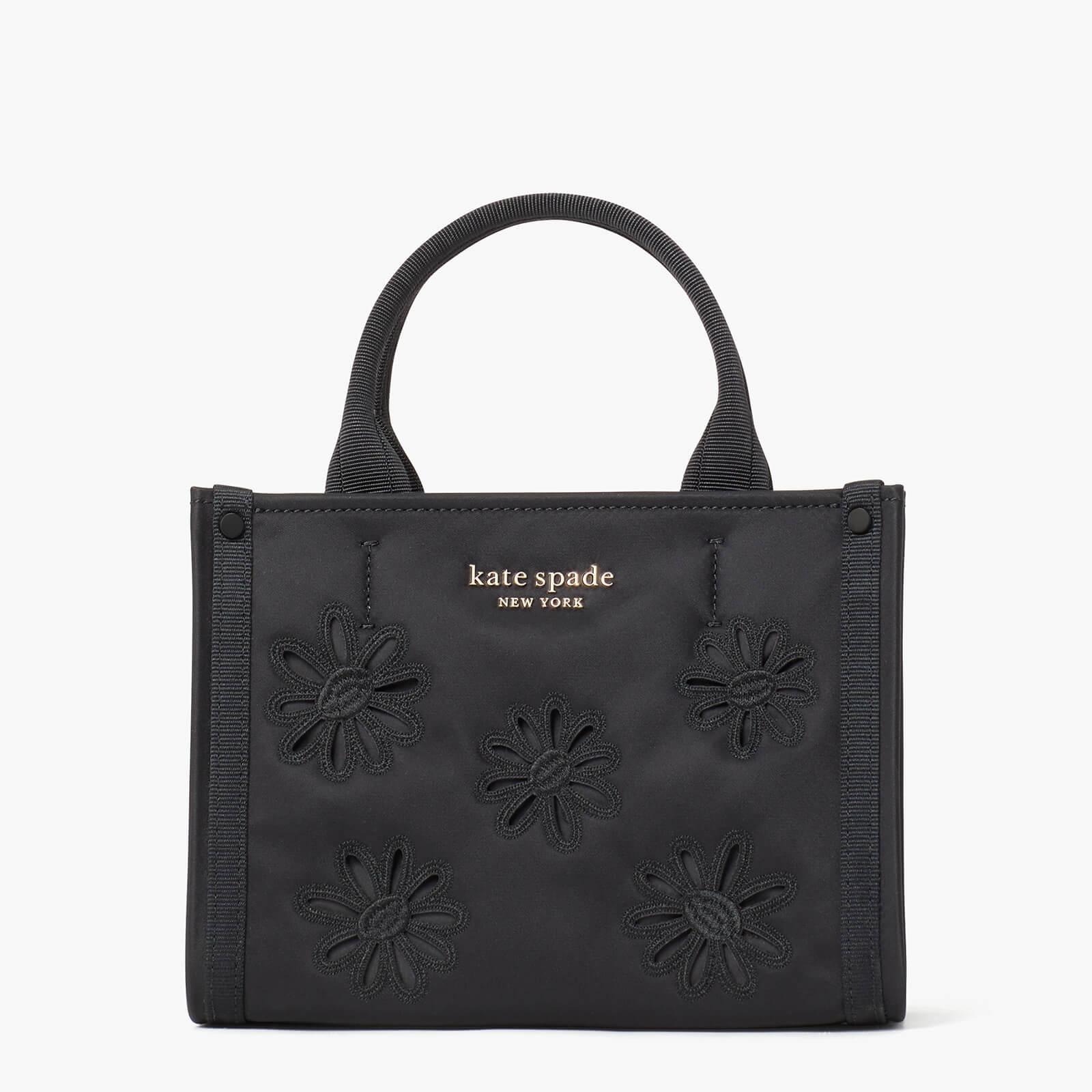 Kate Spade The Little Better Sam Embroidery Nylon Mini Tote Bag In Black Lyst Uk