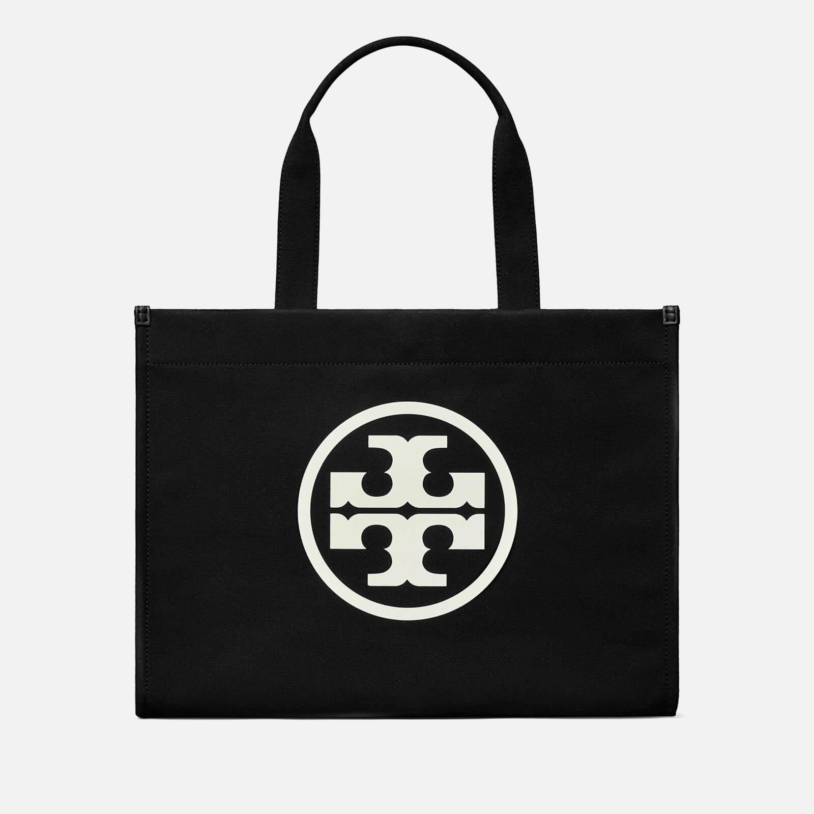 Tory Burch Ella Brandprint Cotton Tote Bag in Black Lyst Canada