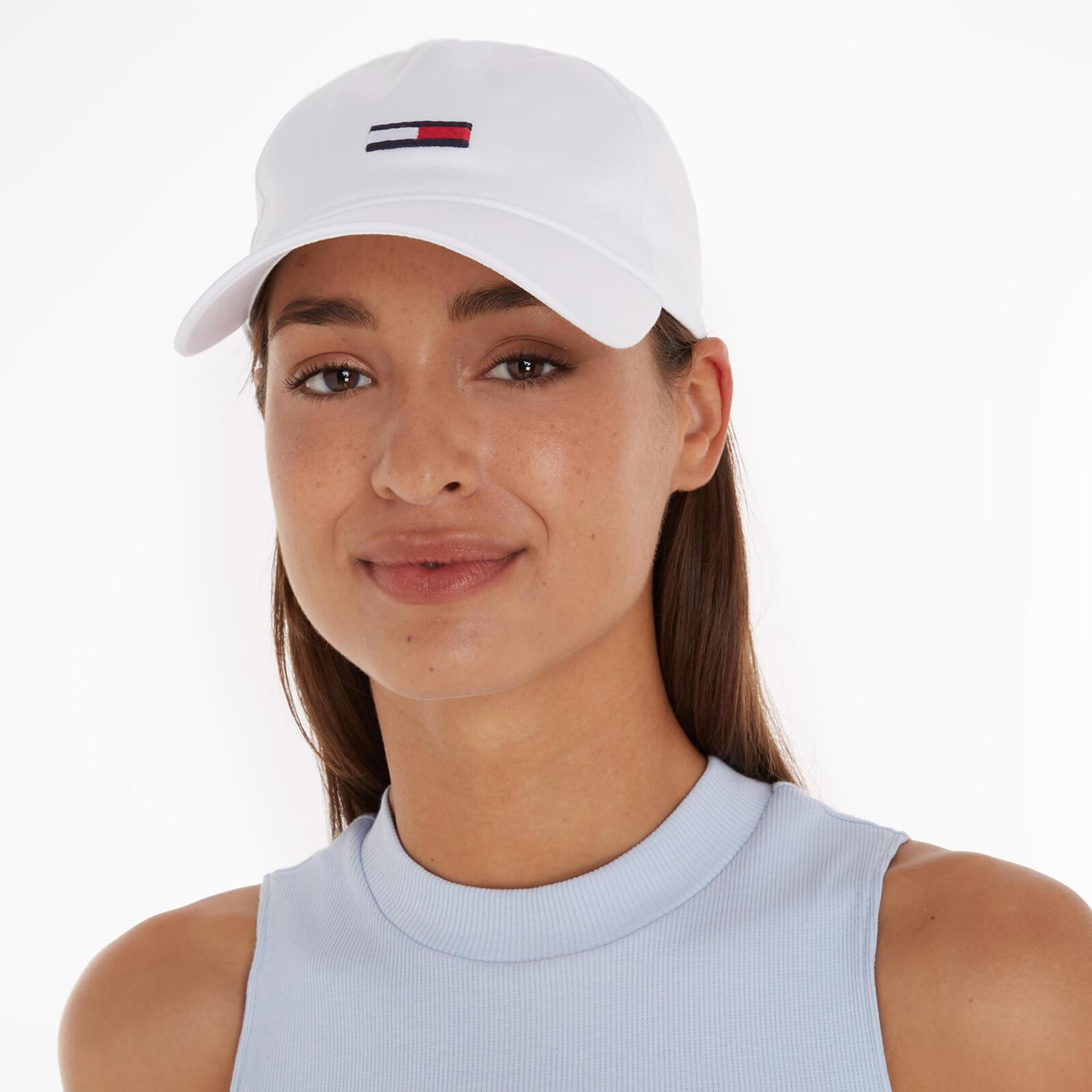 Tommy Hilfiger Flag Organic Cotton Baseball Cap in White | Lyst