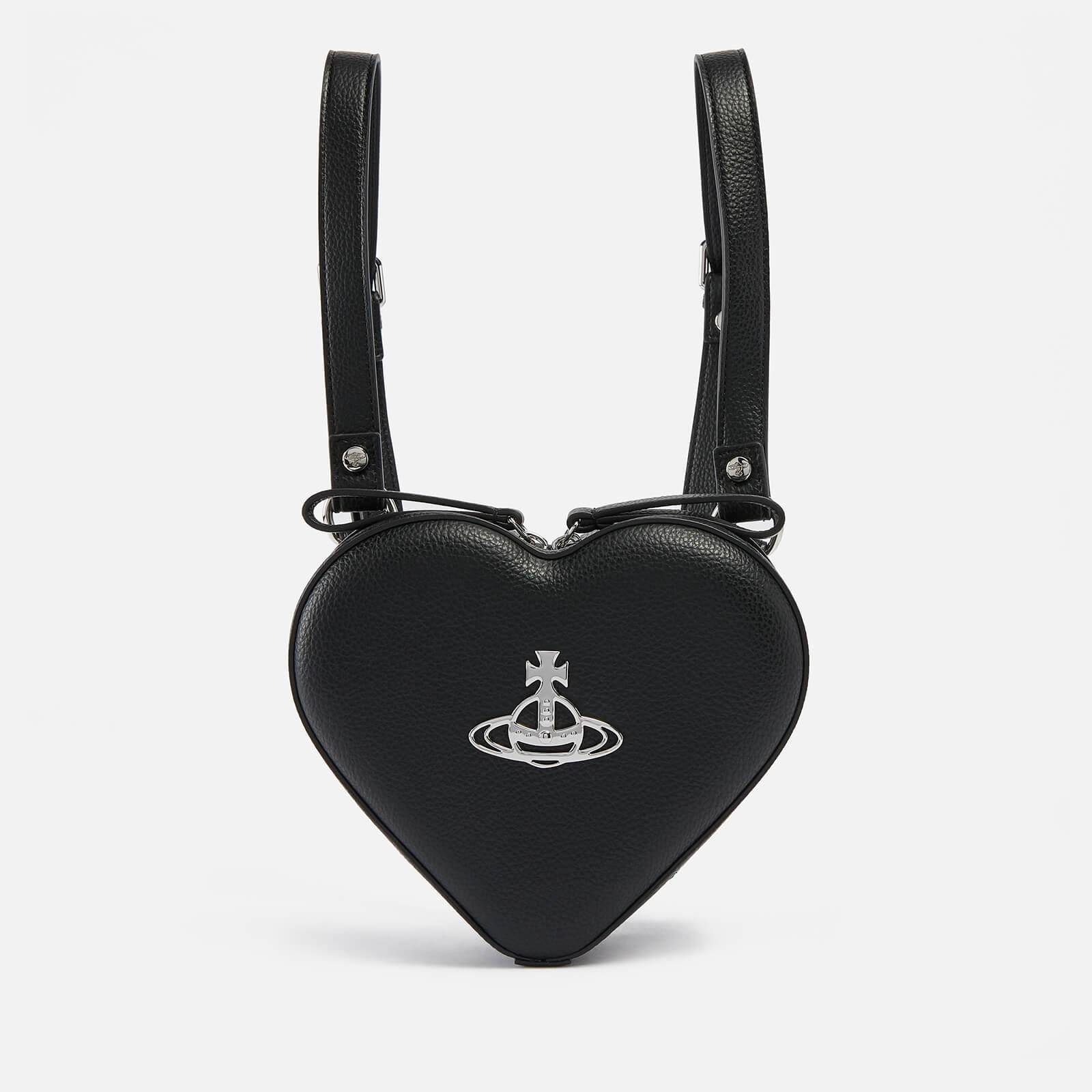 Vivienne Westwood Mini Ella Heart Vegan Leather Backpack in Black Lyst