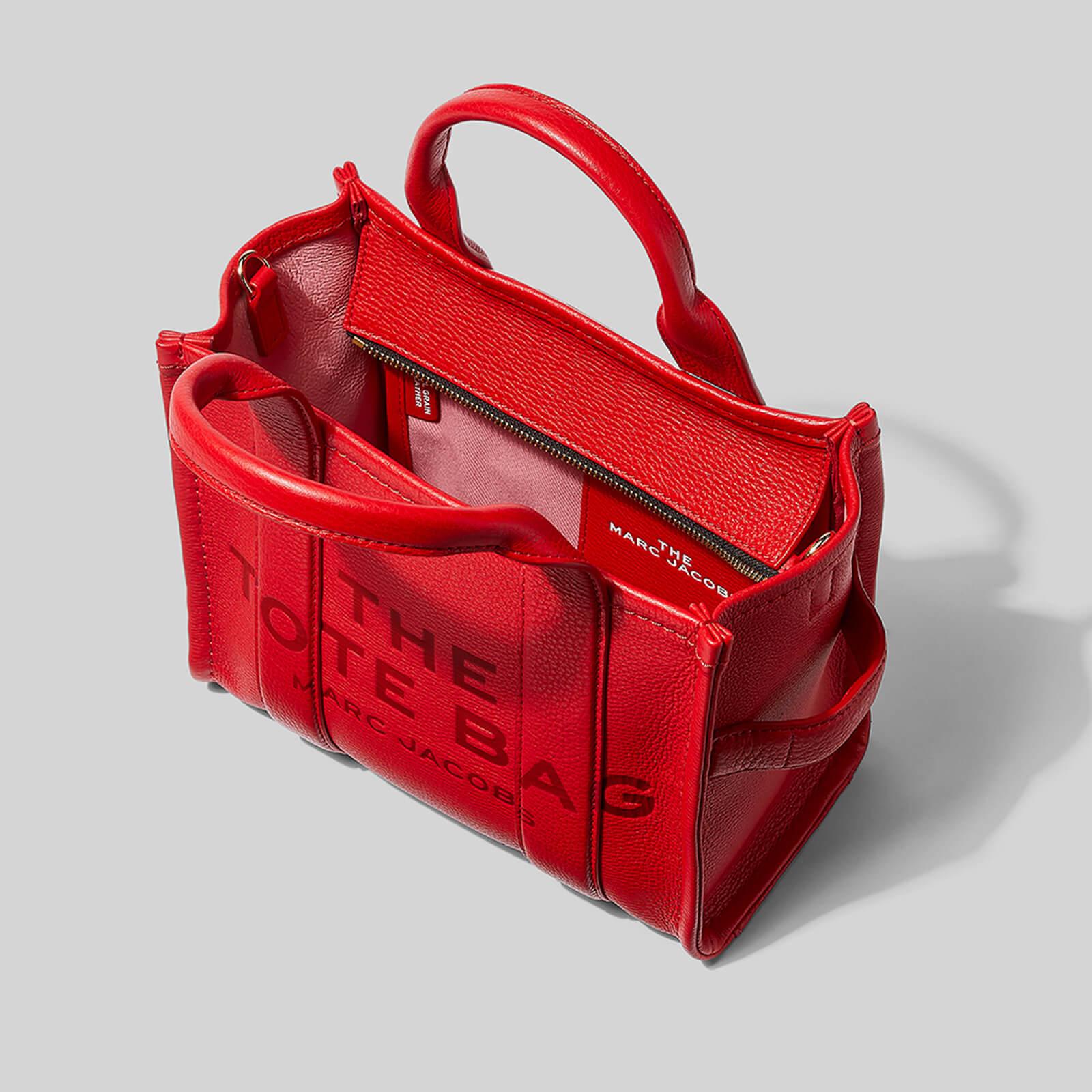 Marc Jacobs The Leather Mini Tote Bag in Red Leather (Red) - Save 30% | Lyst