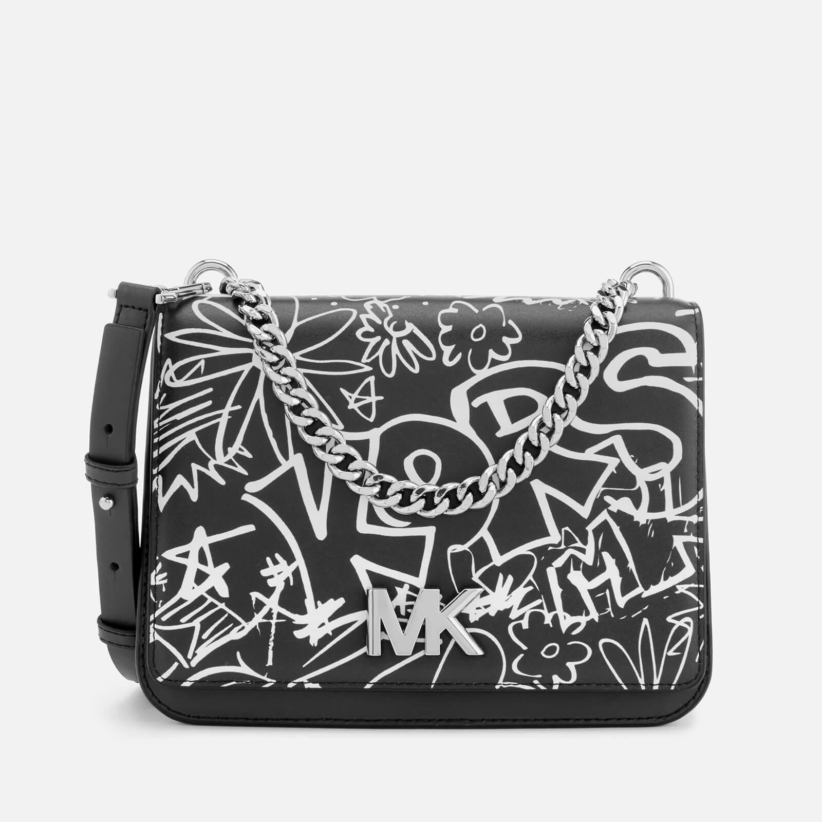 Michael kors mott store large graffiti leather crossbody