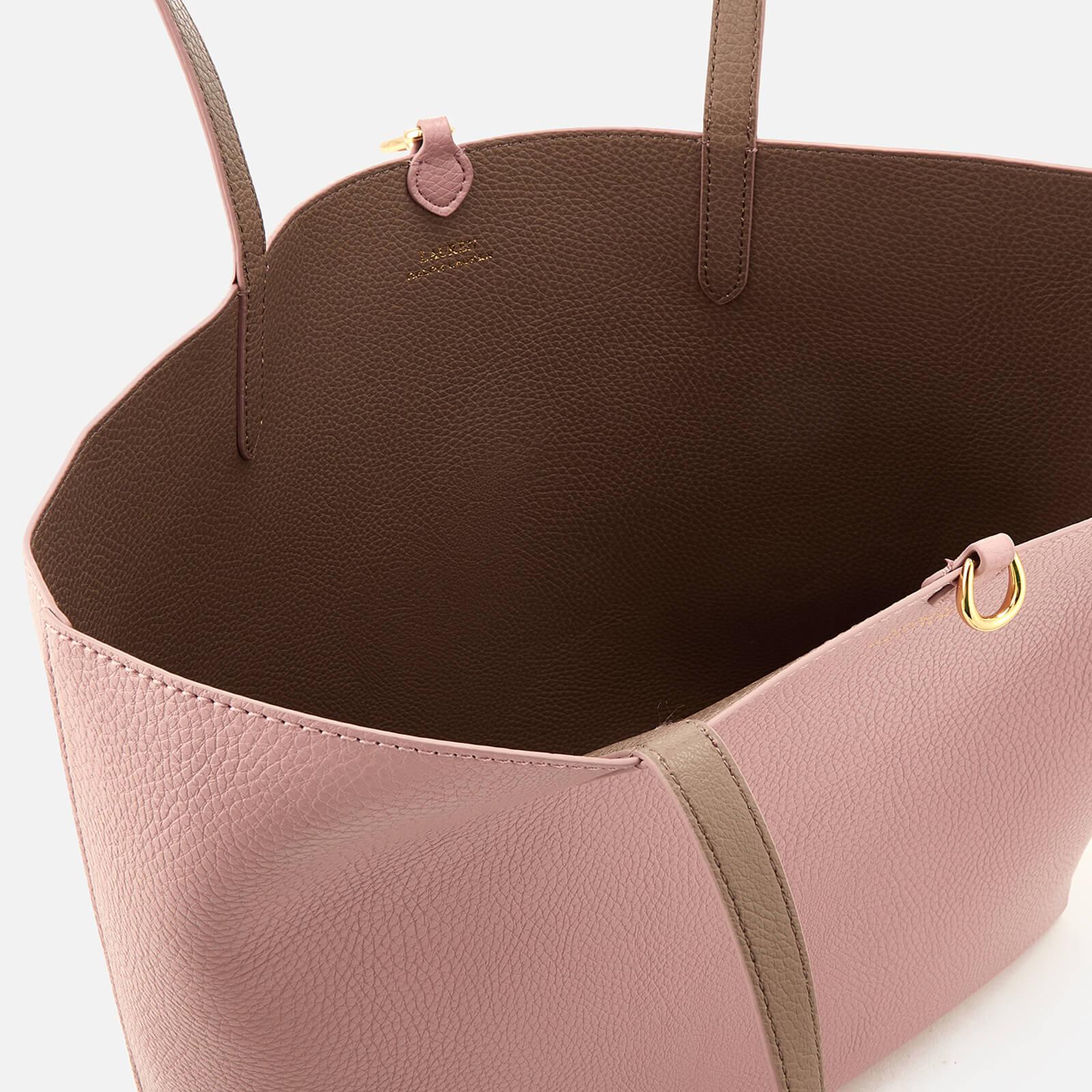 Lauren by Ralph Lauren Leather Merrimack Reversible Tote Bag in Pink | Lyst