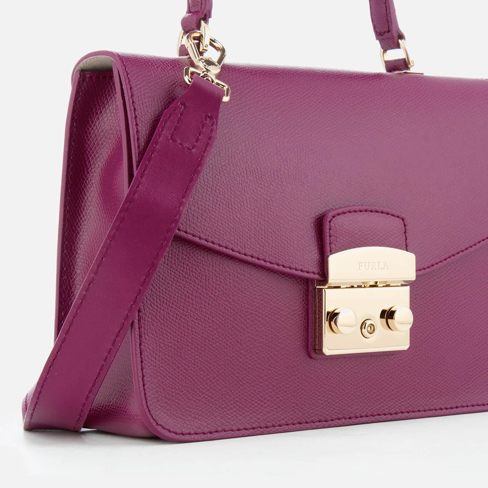 Lyst Furla Metropolis Small Top Handle Bag In Purple