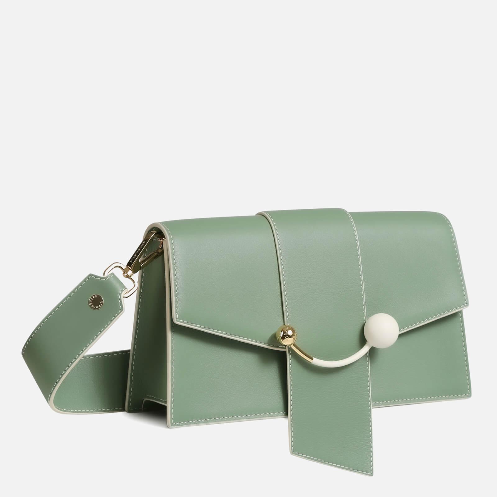 Strathberry - Mini Crescent - Leather Mini Shoulder Bag - Green