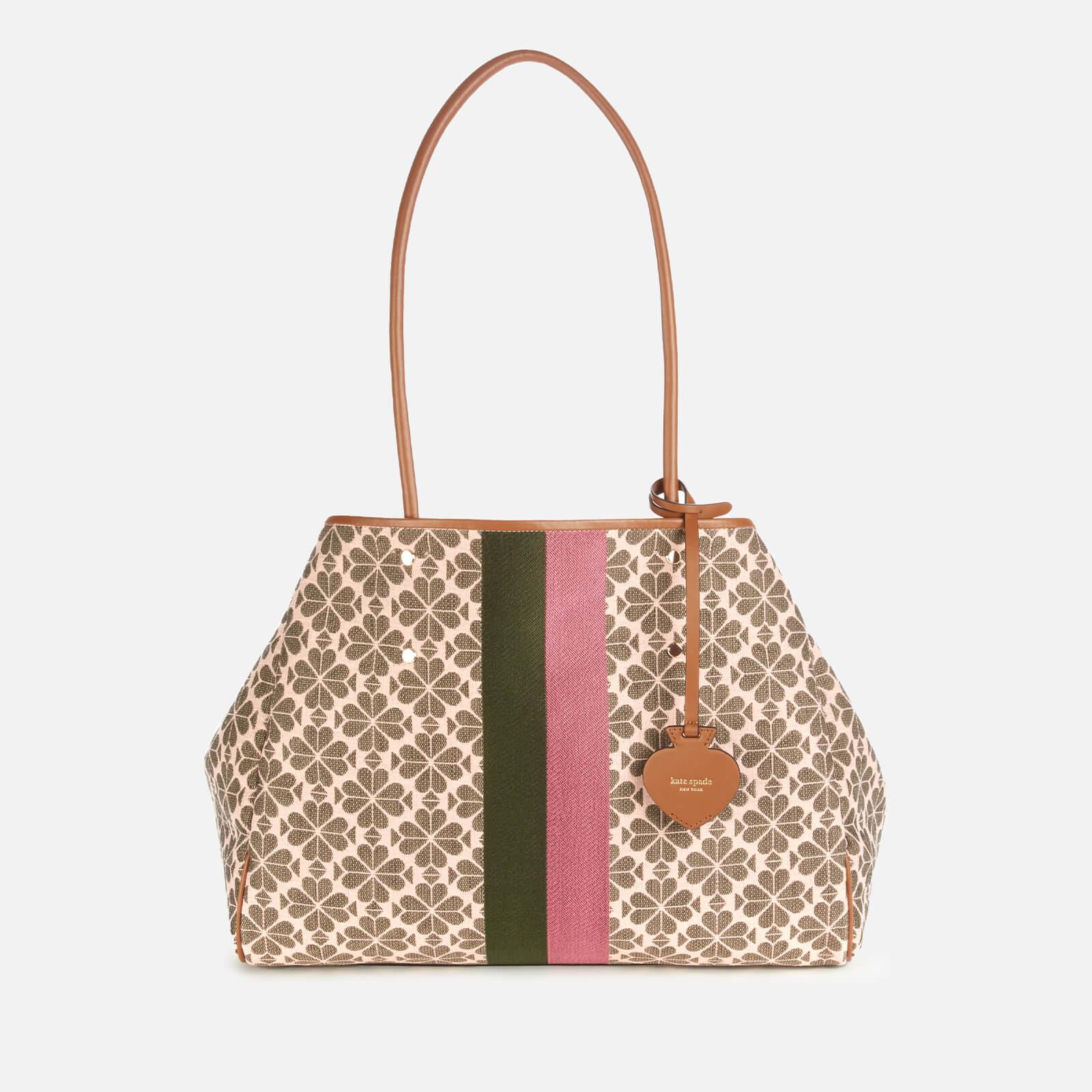 Kate Spade Market Spade Flower Jacquard Medium Tote Bag in Brown | Lyst