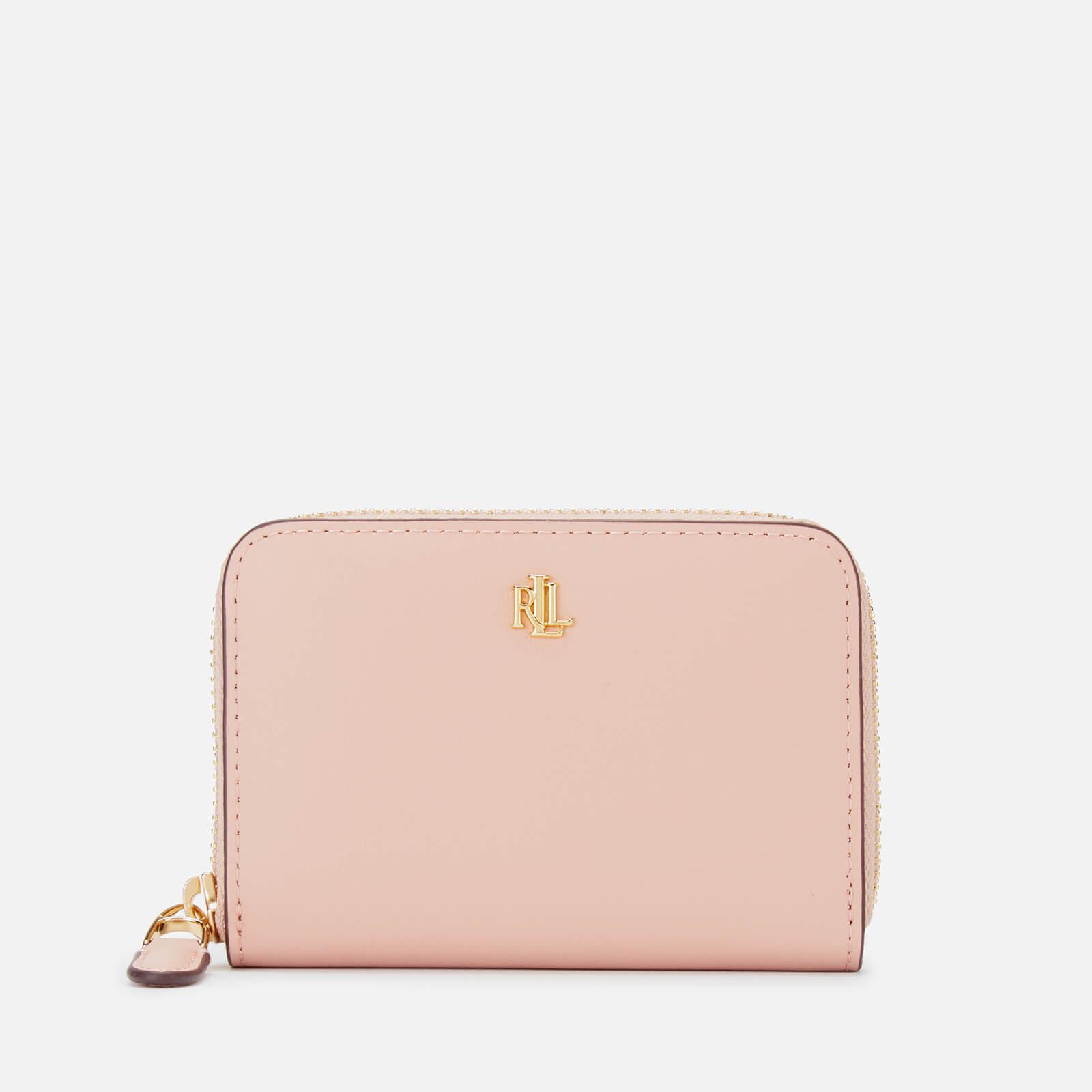 Lauren by Ralph Lauren Leather Small Zip Wallet in Pink - Lyst
