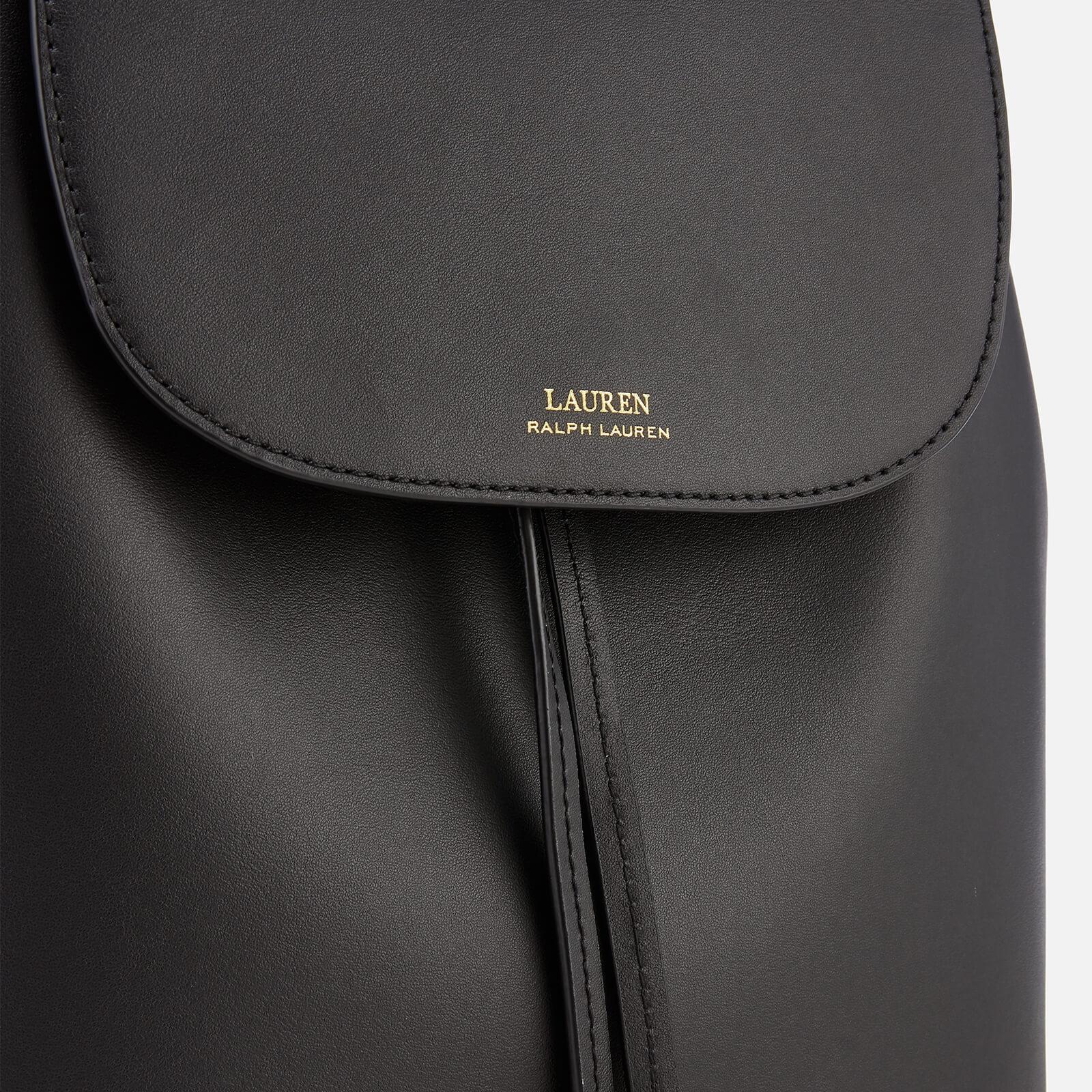 Lauren by Ralph Lauren Leather Flap Backpck in Black/Crimson (Black) - Save  30% | Lyst