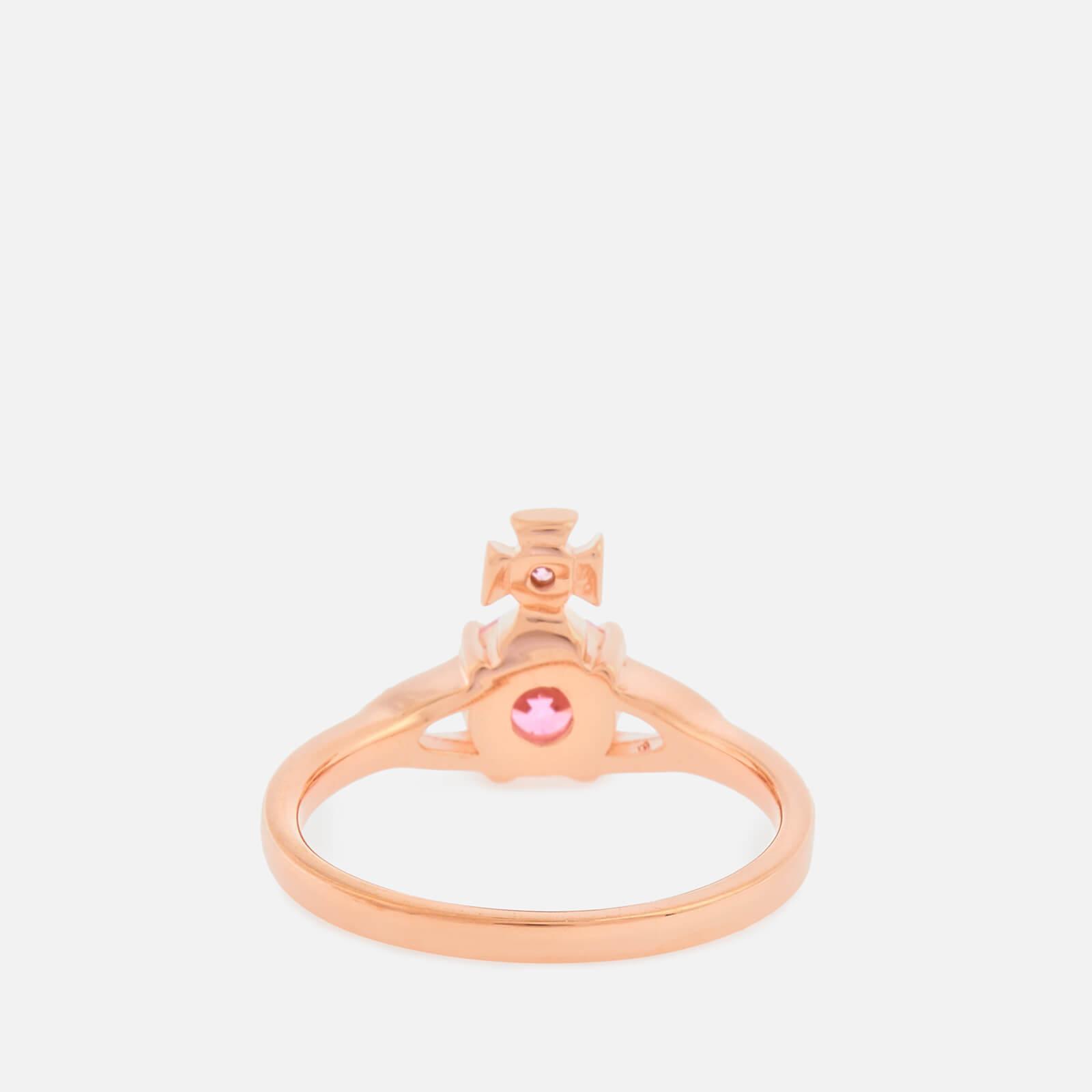 Vivienne westwood reina petite 2024 ring rose gold tone