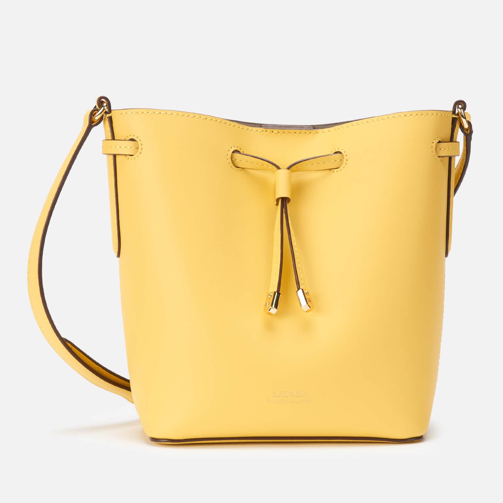 Accor abscess I wash my clothes Lauren by Ralph Lauren Super Smooth Leather Debby Drawstring Bag in Yellow  | Lyst