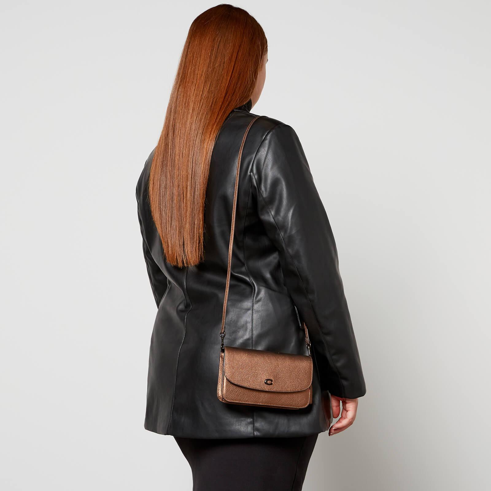 COACH Hayden Metallic Leather Crossbody Bag in Brown | Lyst