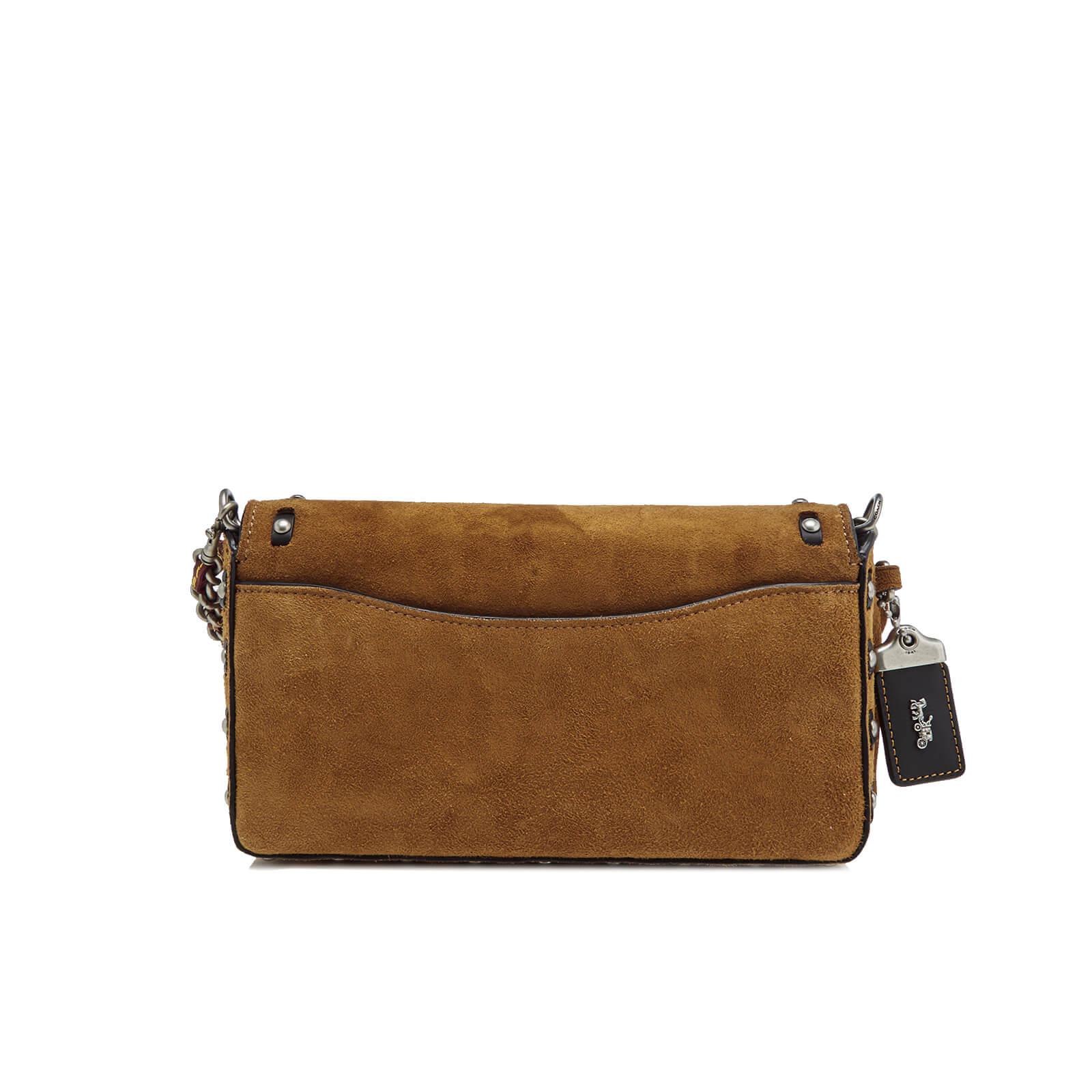 COACH Suede Fringe Dinky Cross Body Bag in Brown Lyst