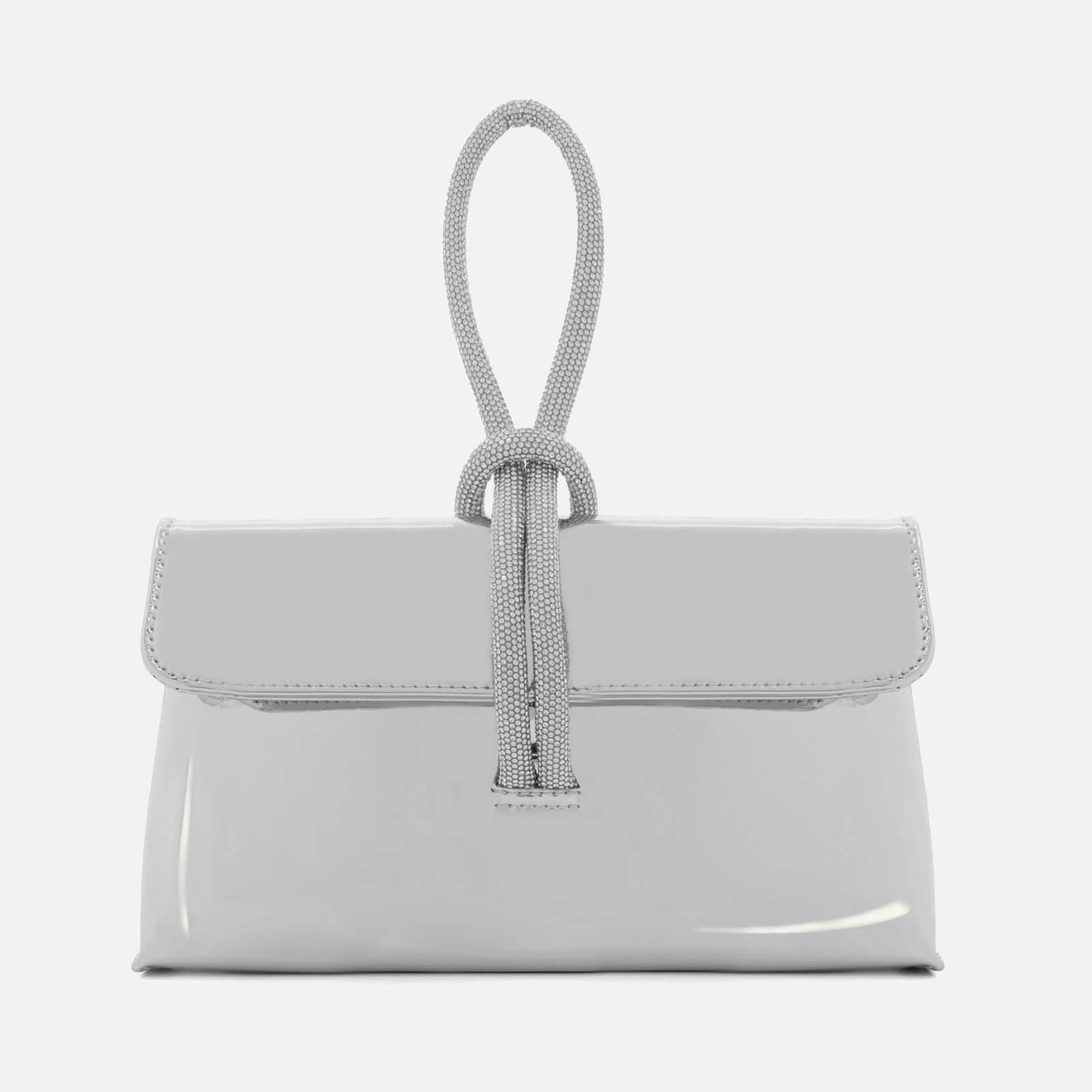 Dune silver clutch bag sale