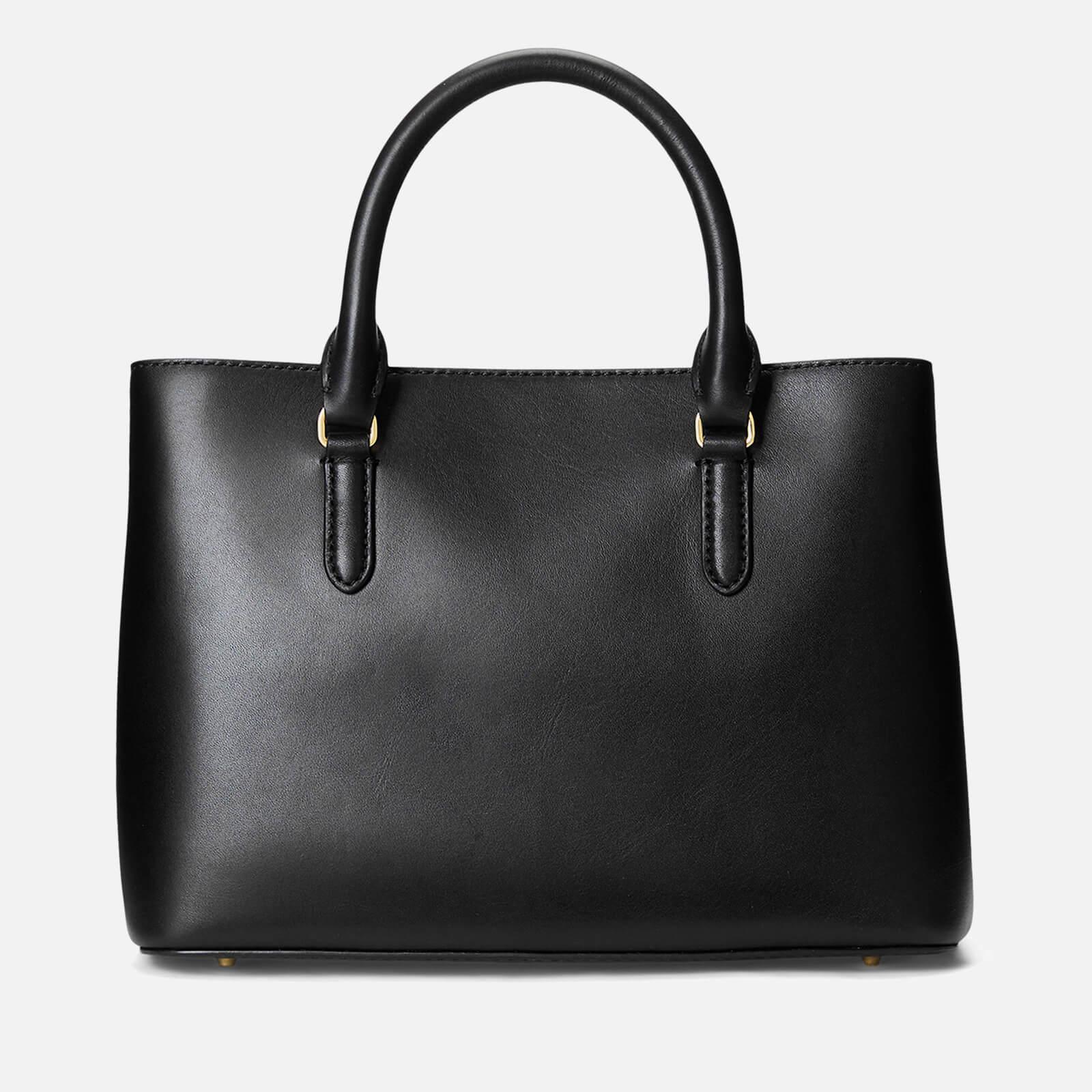 Lauren by Ralph Lauren Marcy Leather Small Tote Bag in Black | Lyst