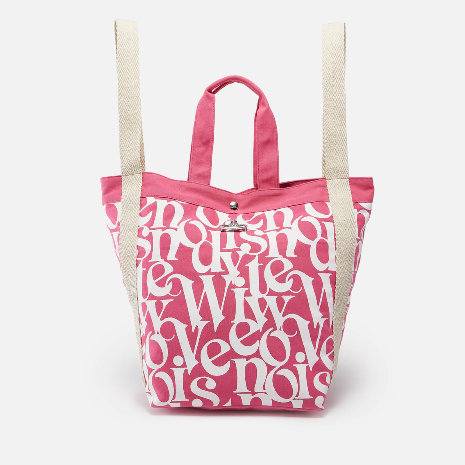 Vivienne Westwood Worker Runner Logo-print Cotton-canvas Tote Bag in Pink |  Lyst