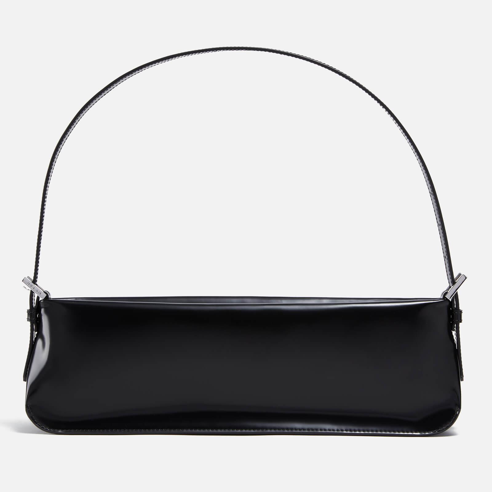 BY FAR Dulce Patent-leather Shoulder Bag in Black | Lyst