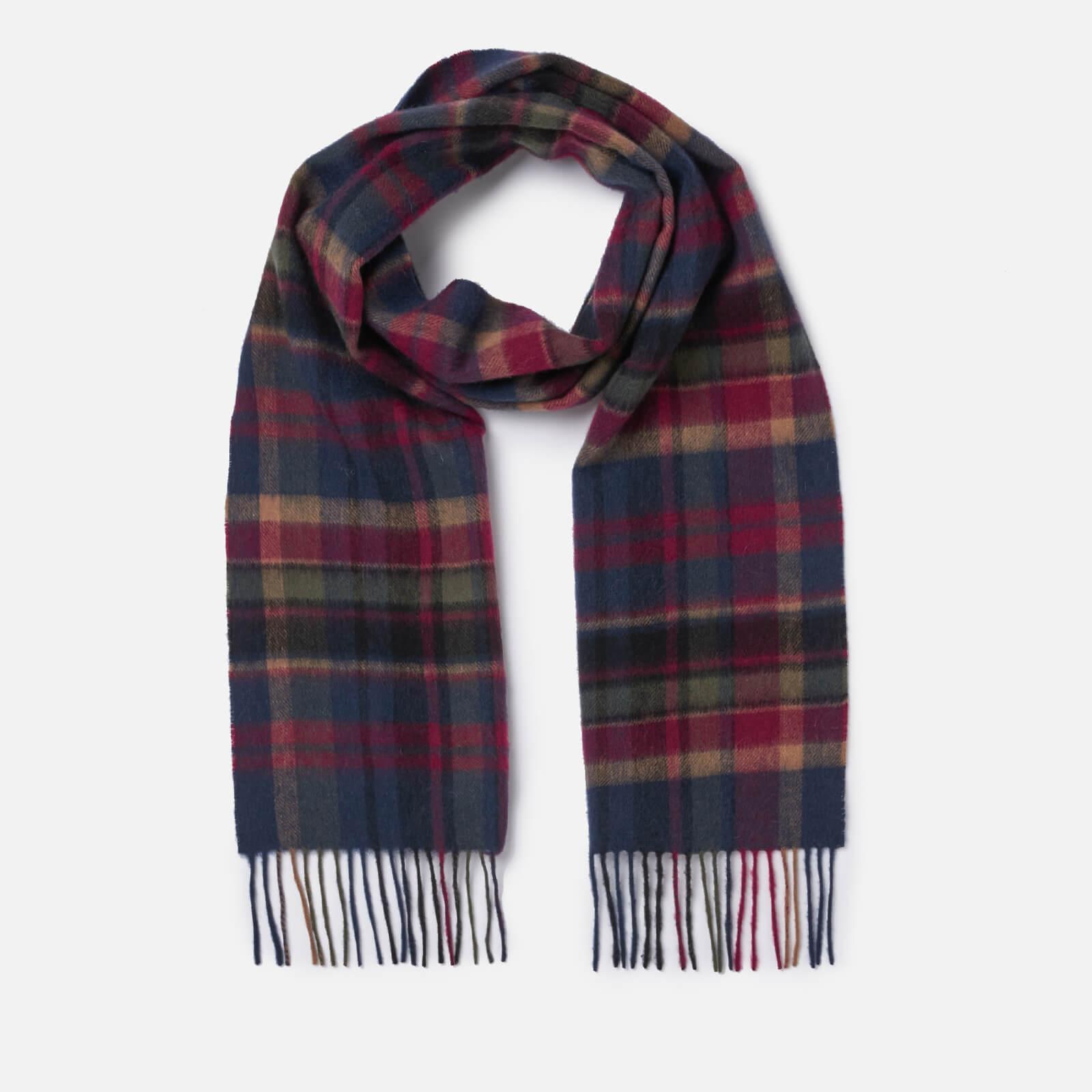 barbour vintage winter plaid scarf