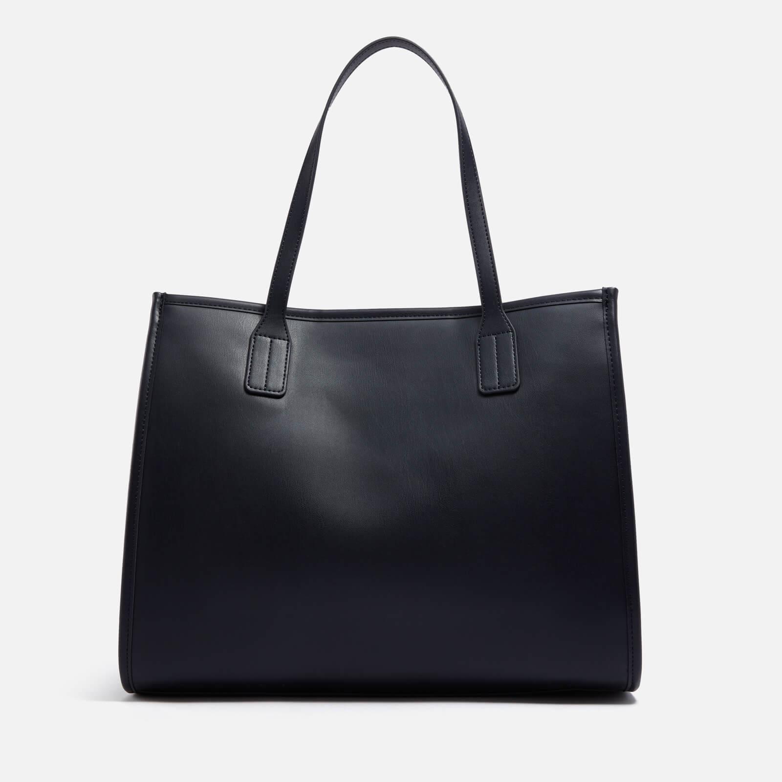 Tommy Hilfiger City Summer Faux Leather Tote Bag in Black | Lyst
