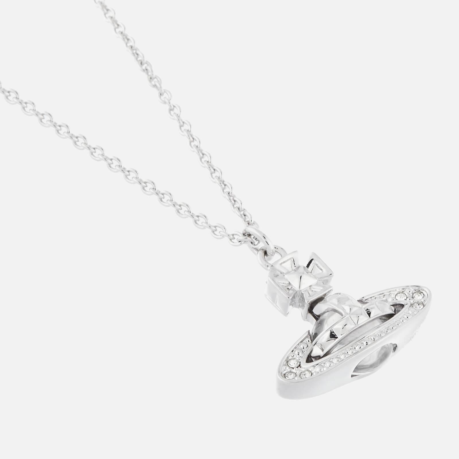 ★Vivienne Westwood★ Pina Small Bath Relief Necklace Platin Vivienne Westwood PINA SMALL ORB PENDANT SILVER-TONE With