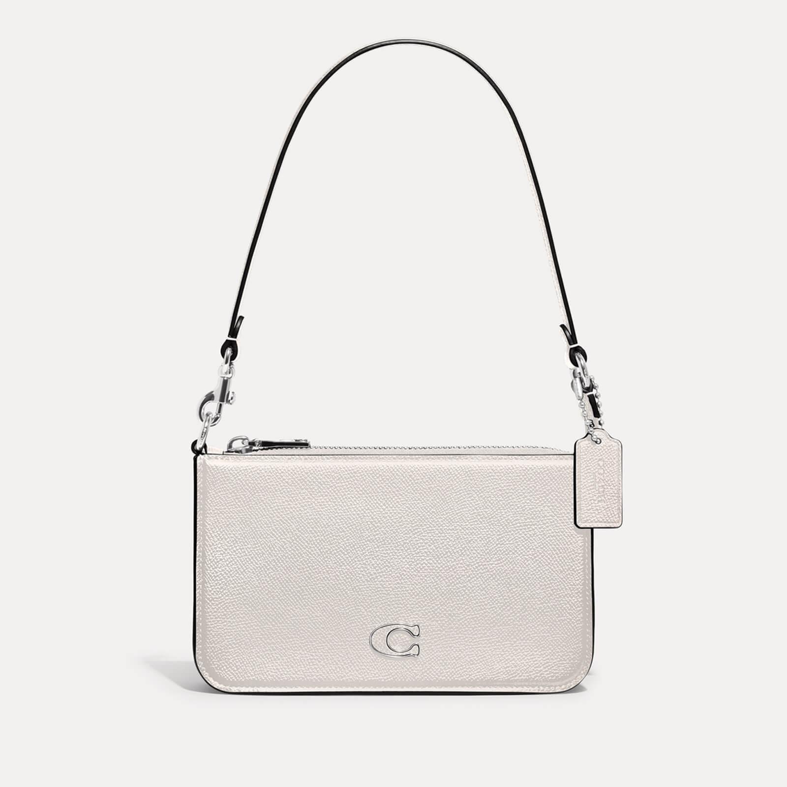 COACH Pouch Bag In Crossgrain Leather Bag in Gray Lyst