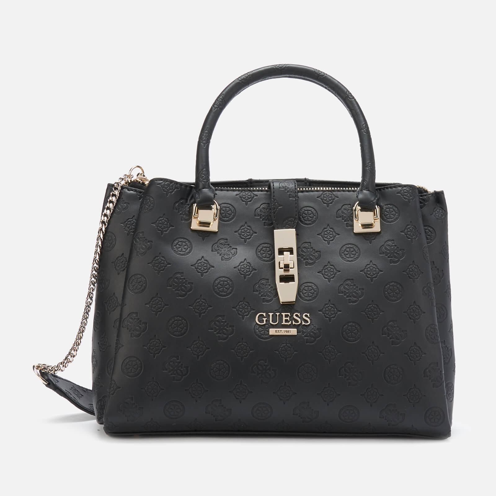 Guess Synthetic Peony Girlfriend Carryall Bag in Black - Lyst