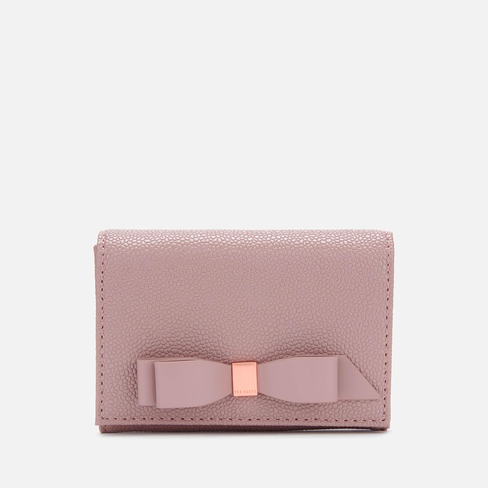 Ted Baker Bow Flap Mini Leather Purse in Pink | Lyst