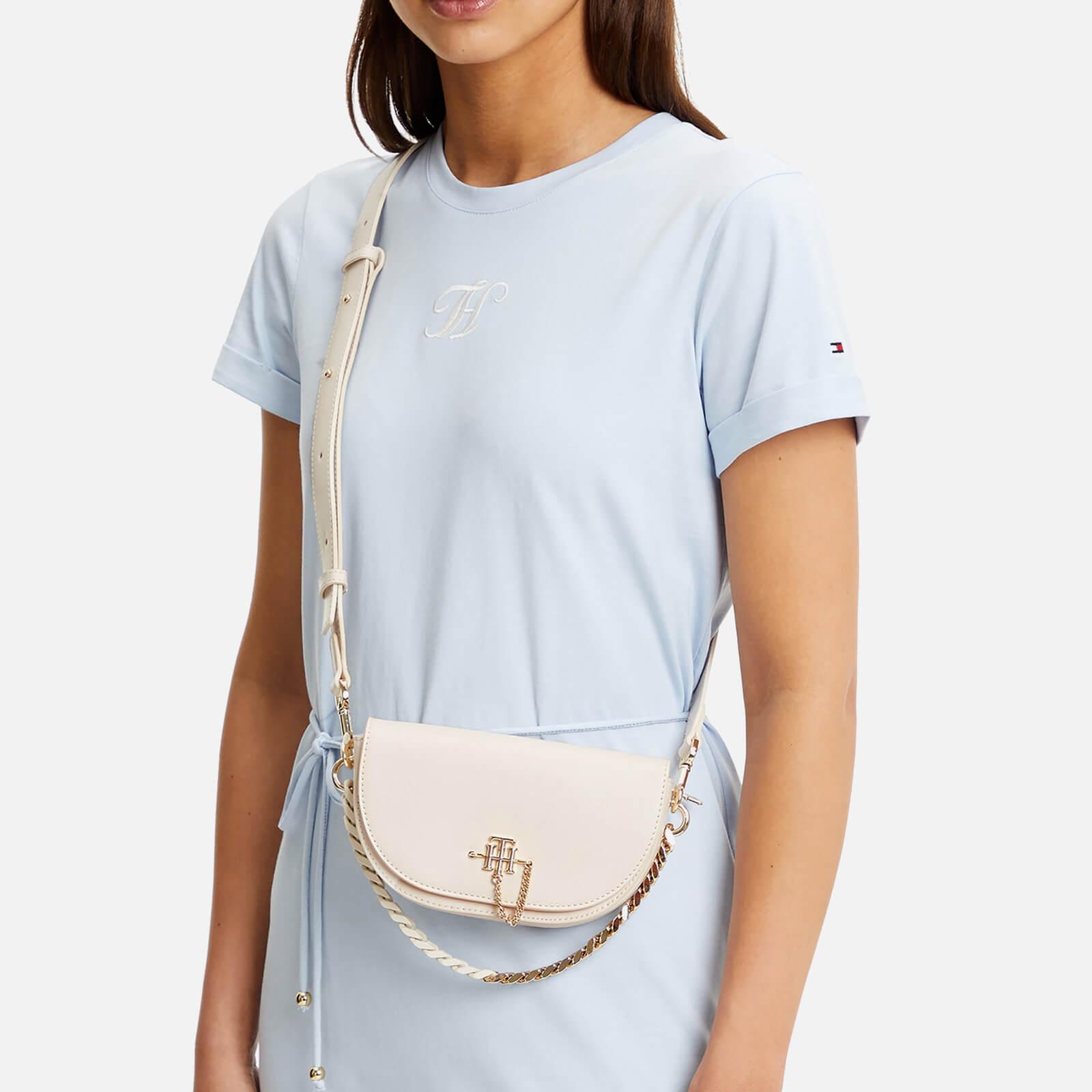 Tommy Hilfiger Moon Cross-body Faux Leather Bag in Natural | Lyst