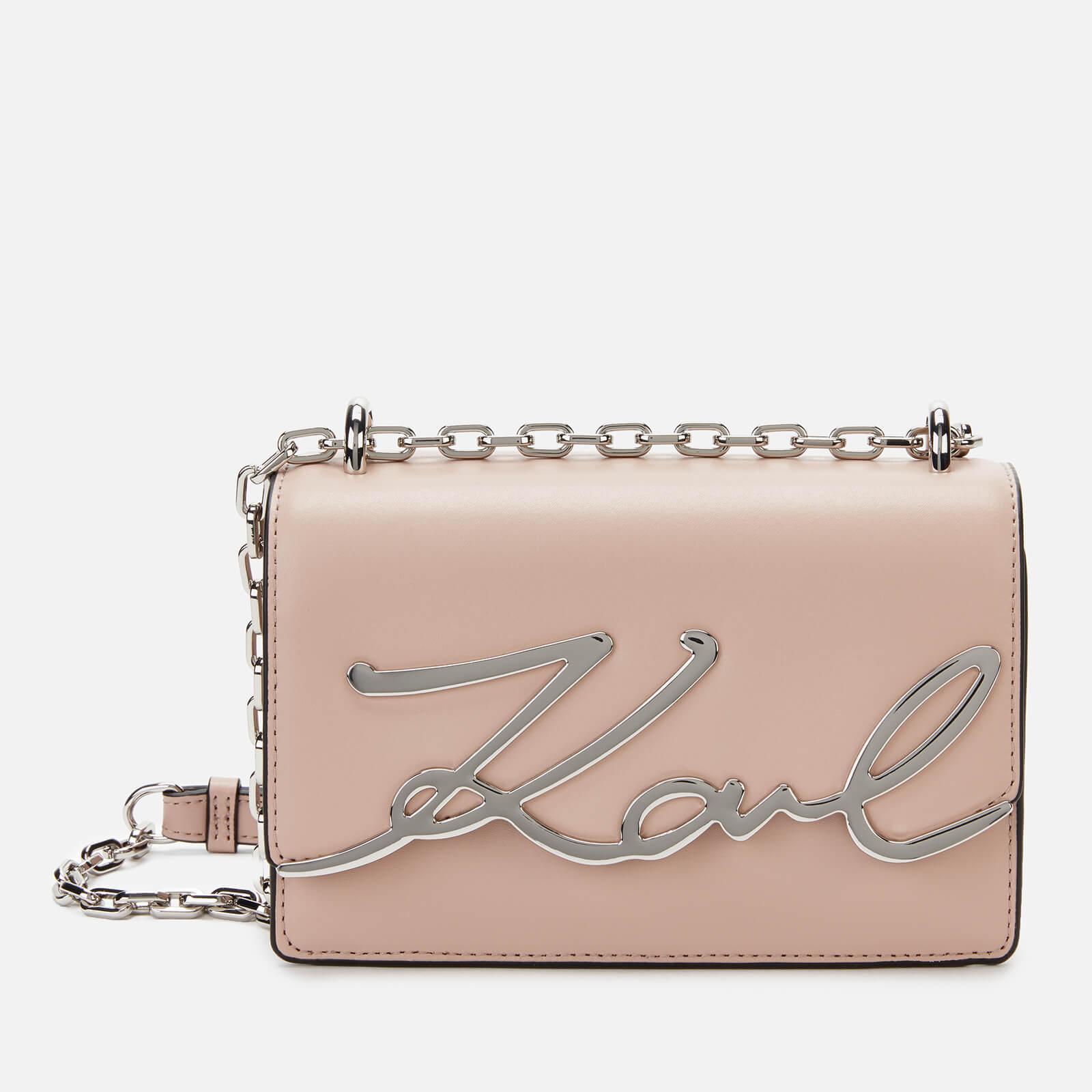 Karl Lagerfeld K/signature Small Shoulder Bag in Pink | Lyst Australia
