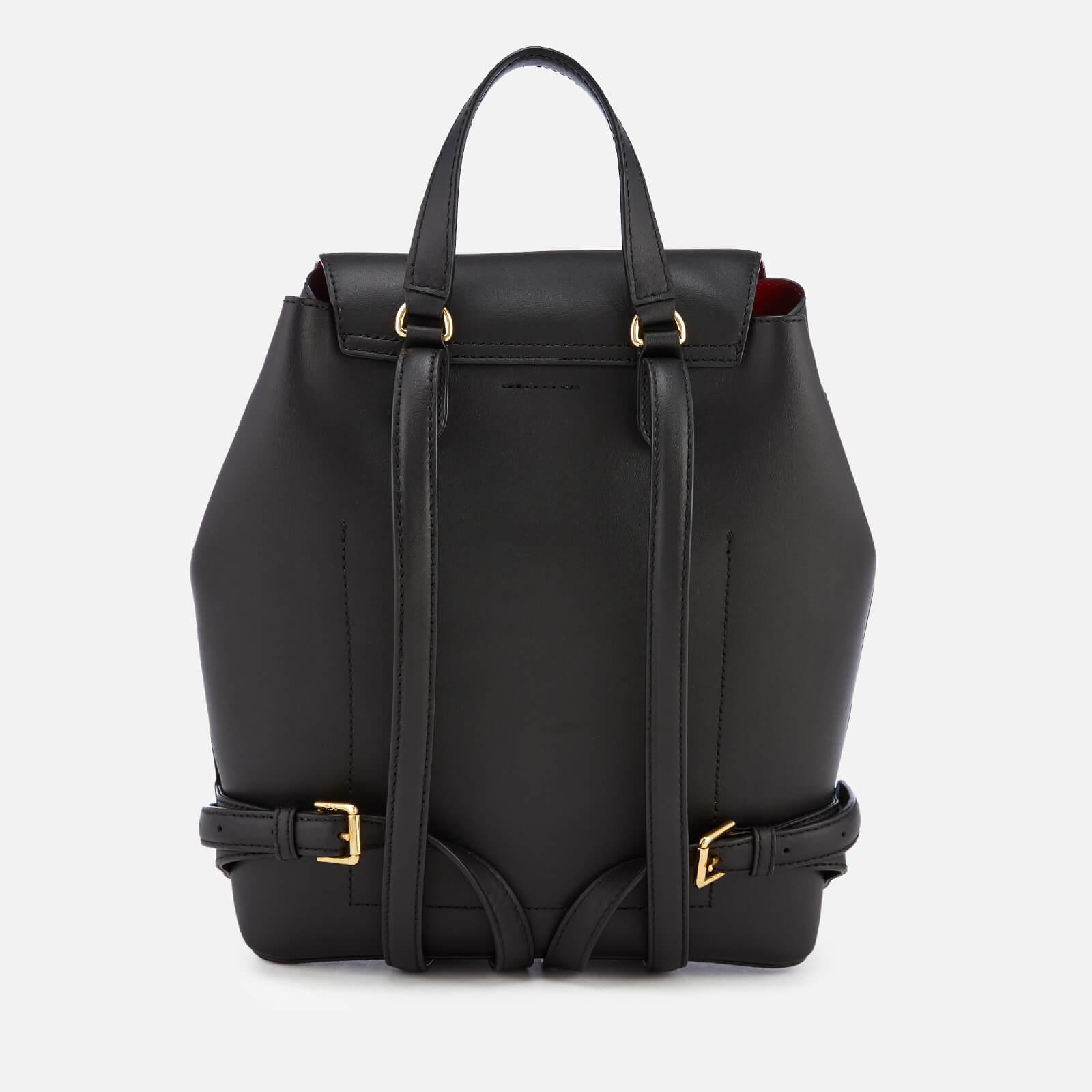 Lauren Ralph Lauren Dryden Flap Leather Backpack | Leather 
