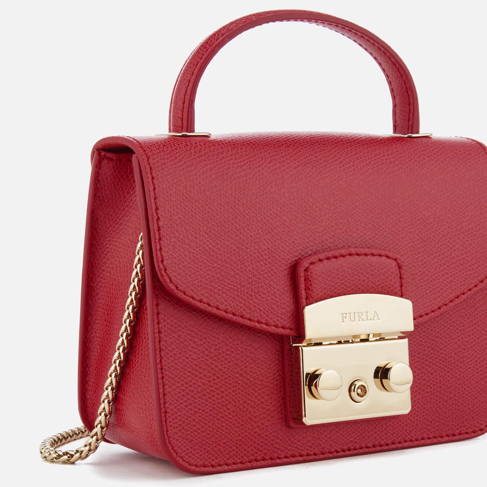 Furla Leather Metropolis Mini Top Handle Bag in Ruby (Red) Lyst