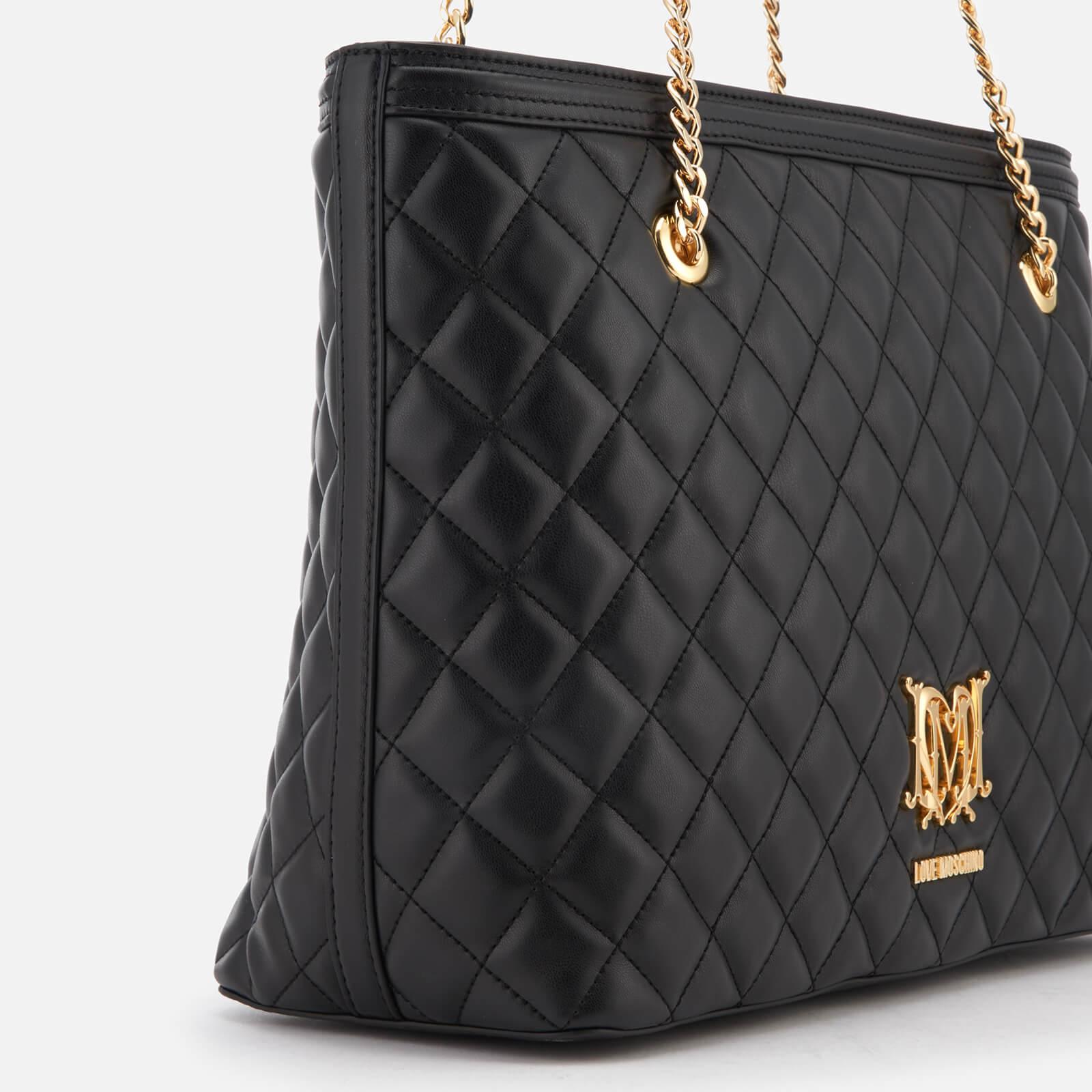Love Moschino Quilted Shoulder Bag in Black - Lyst
